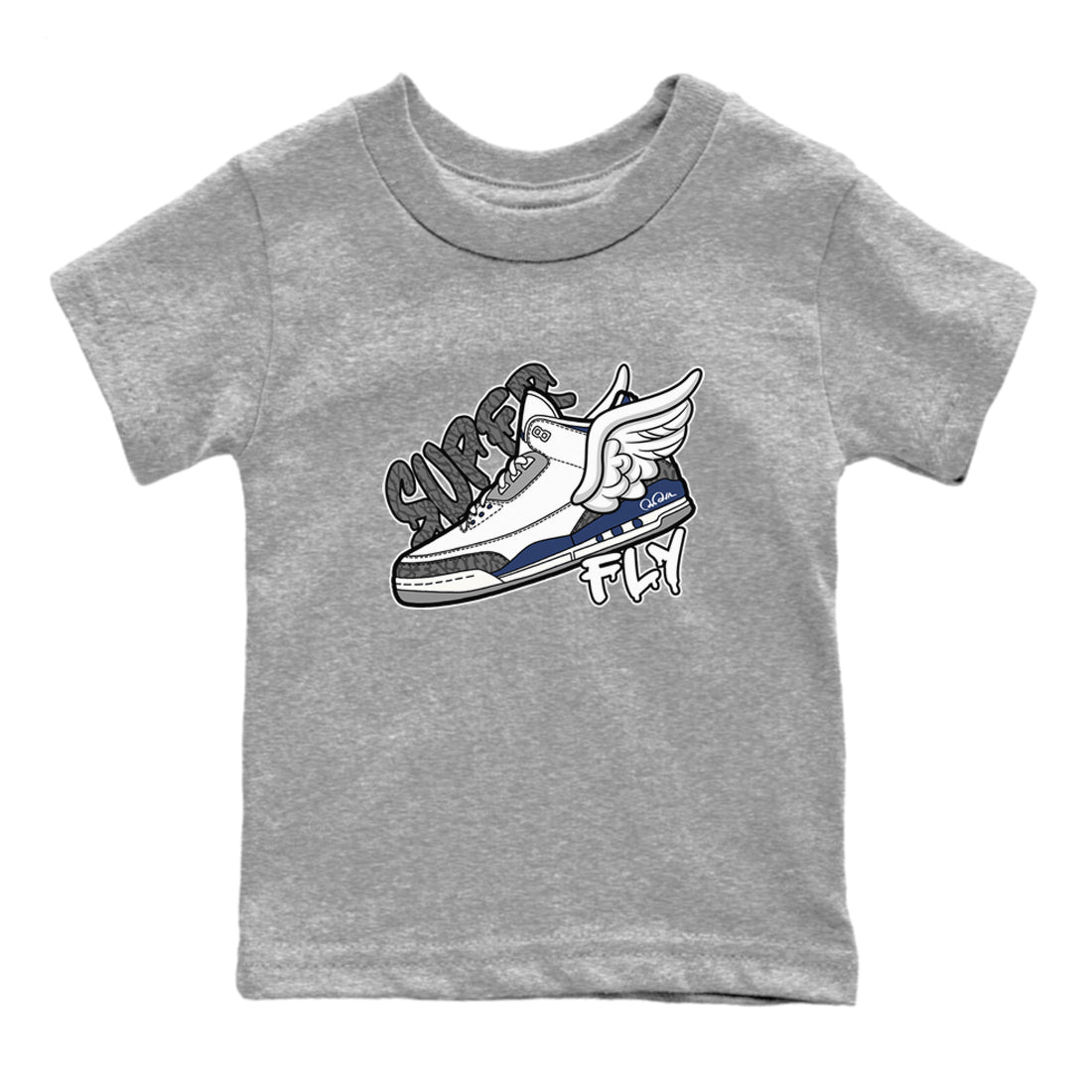 Super Fly snkmatch Tees Kids - Air Jordan 3 Midnight Navy 2023