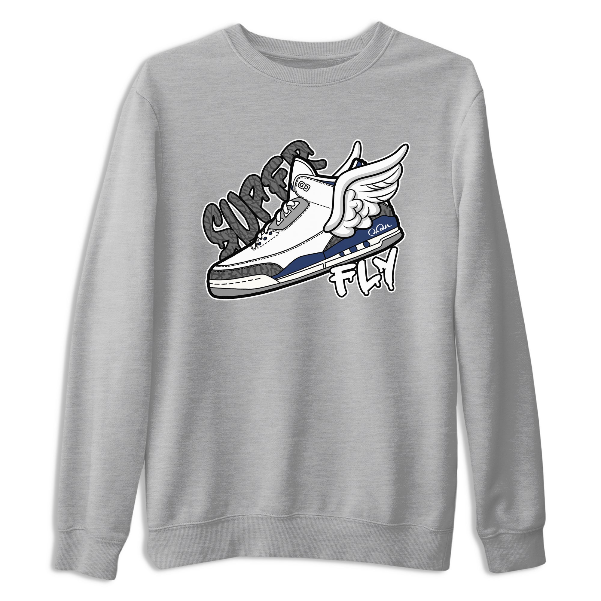 Super Fly snkmatch Tees - Air Jordan 3 Midnight Navy 2023