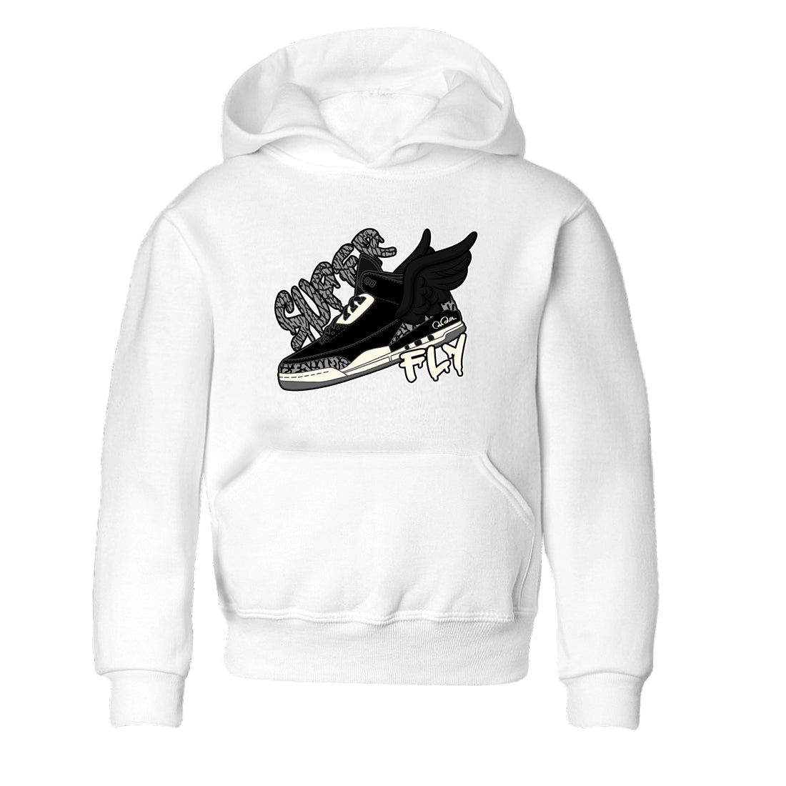 Super Fly snkmatch Tee Kids - Air Jordan 3 Off Noir