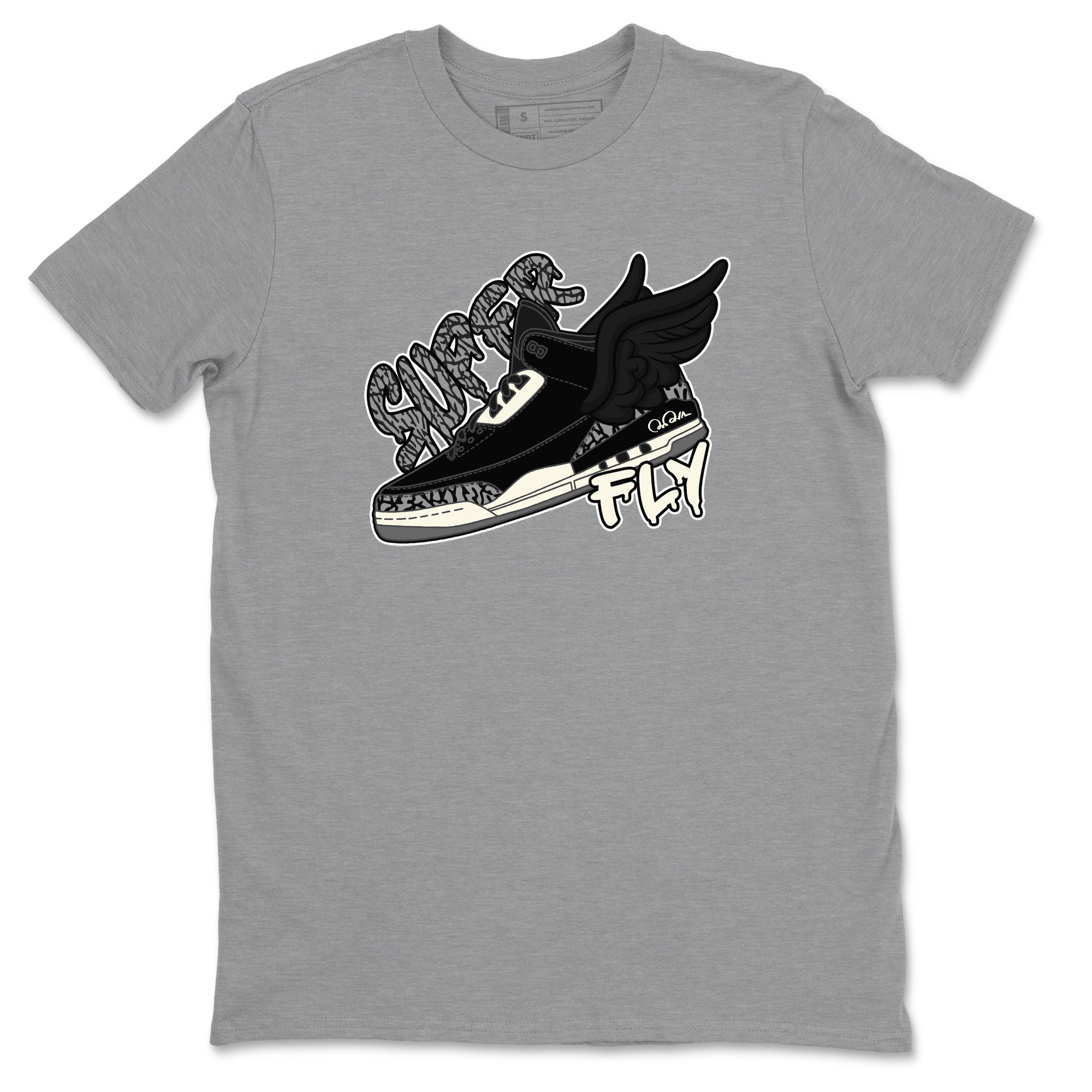 Super Fly snkmatch Tee - Air Jordan 3 Off Noir