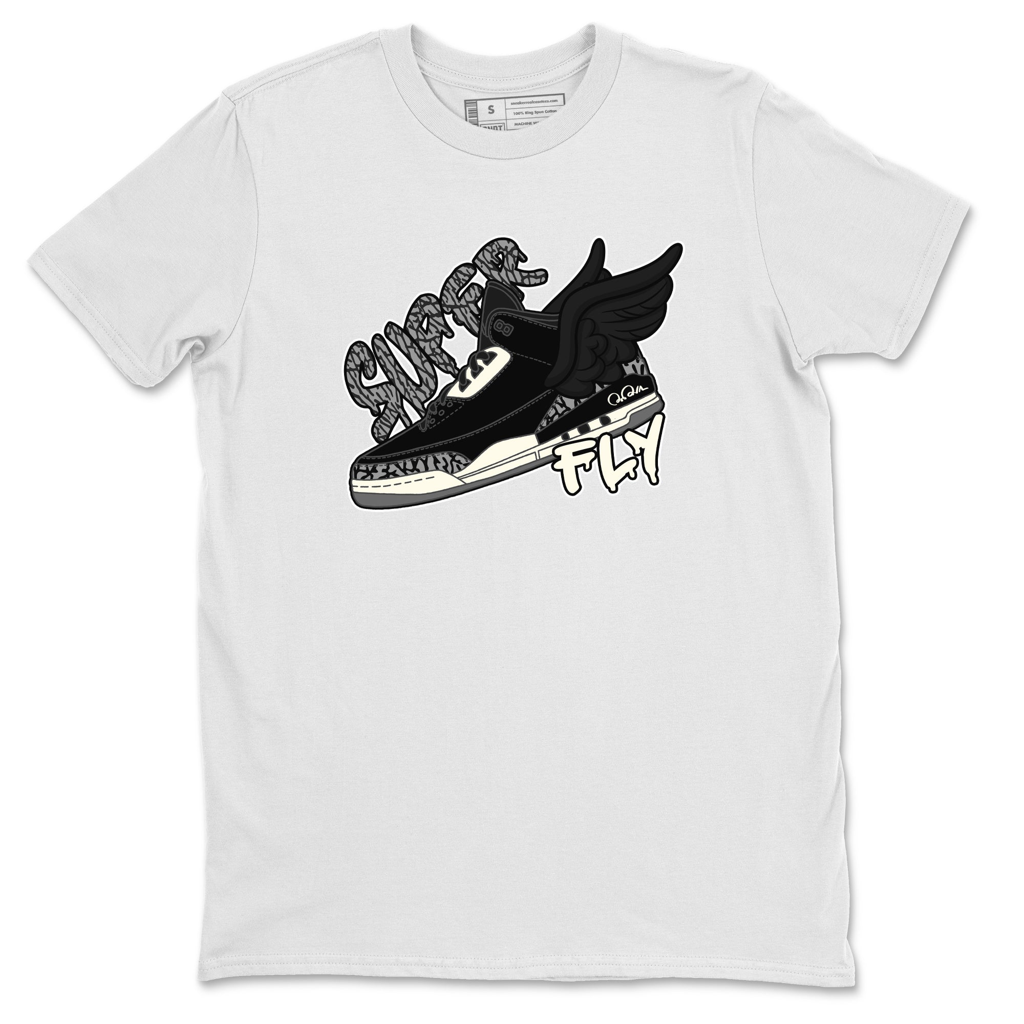 Super Fly snkmatch Tee - Air Jordan 3 Off Noir