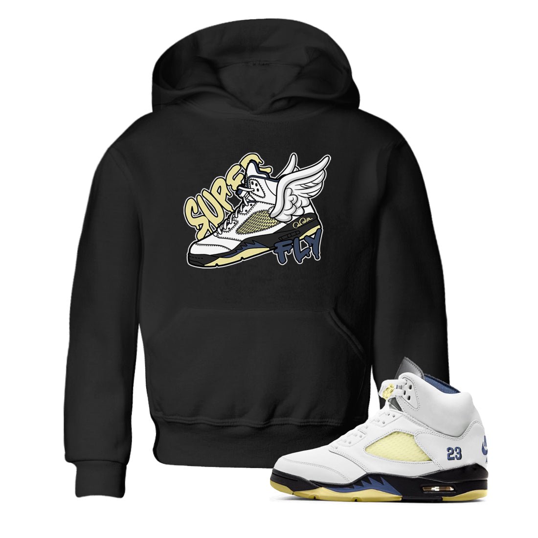 Super Fly snkmatch Tee Kids - Air Jordan 5 A Ma Maniere x Photon Dust