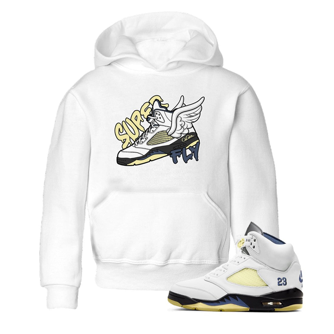 Super Fly snkmatch Tee Kids - Air Jordan 5 A Ma Maniere x Photon Dust