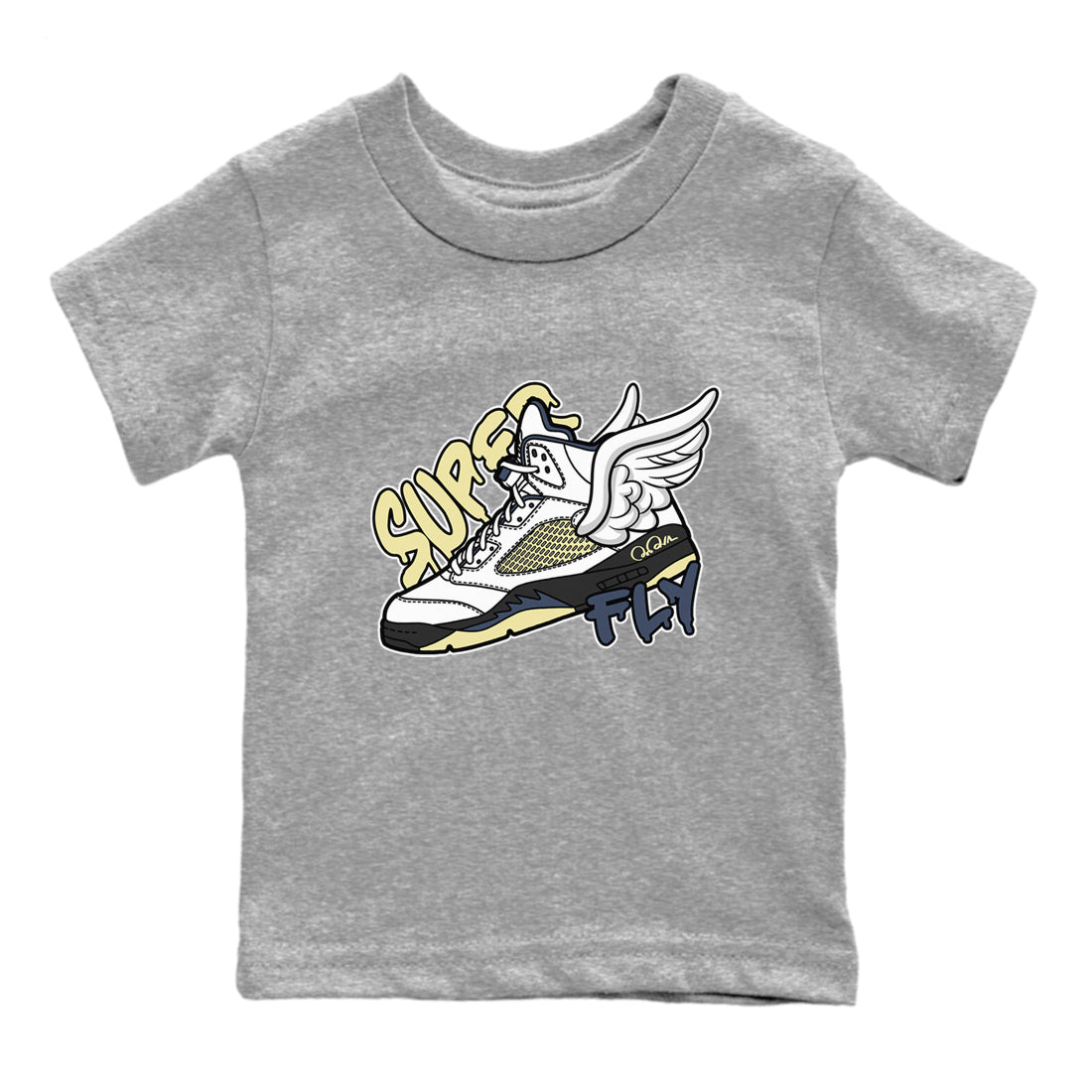Super Fly snkmatch Tee Kids - Air Jordan 5 A Ma Maniere x Photon Dust