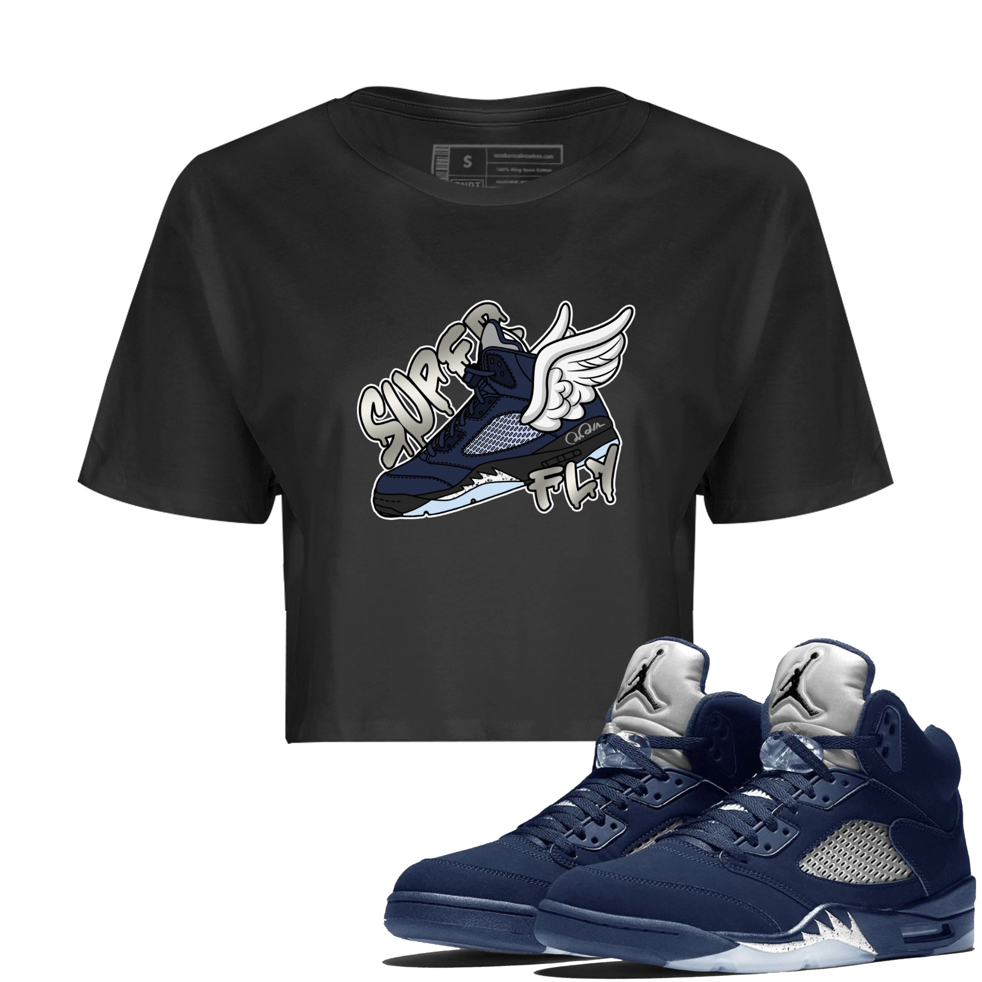Super Fly Women's Tops - Air Jordan 5 Georgetown