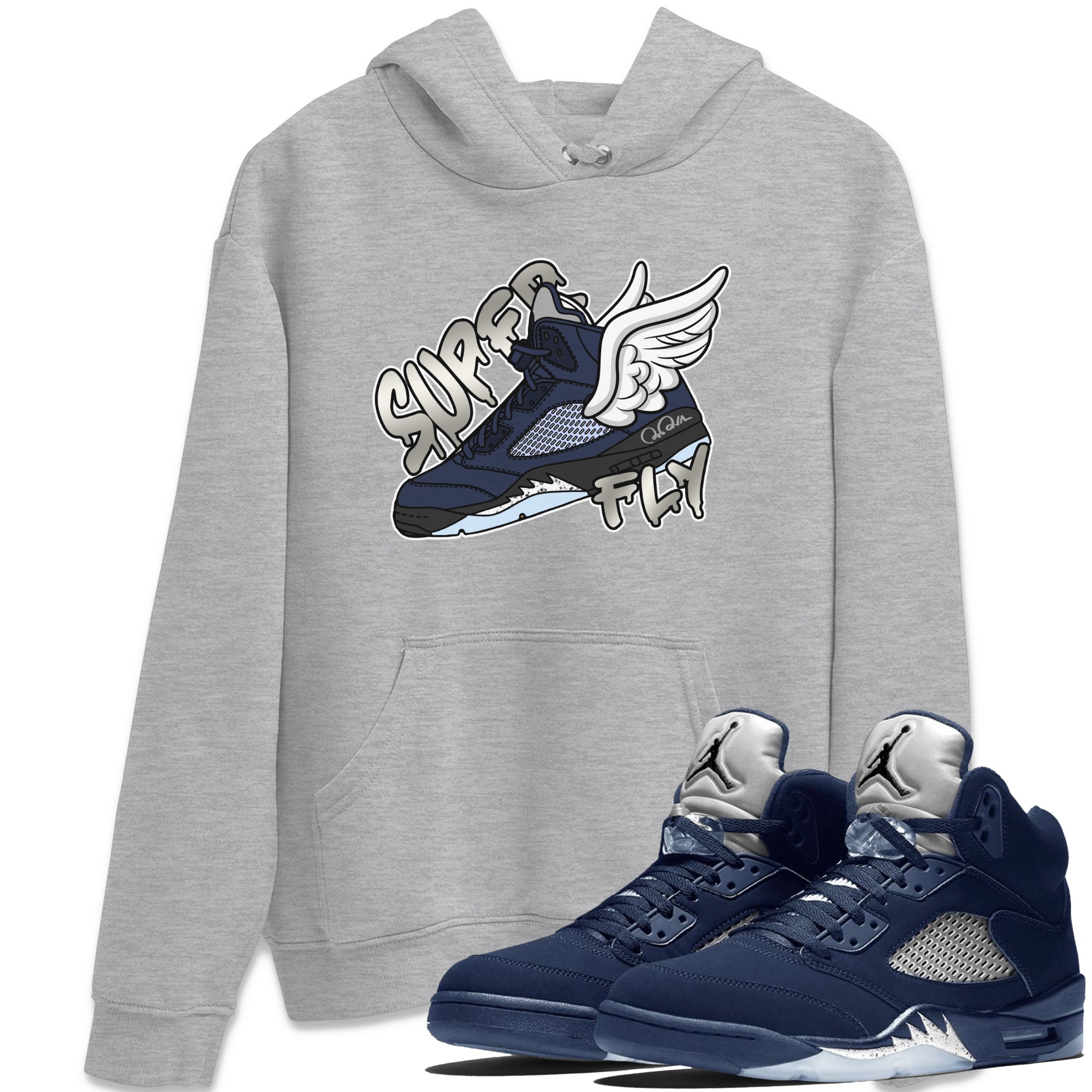 Super Fly Unisex Tops - Air Jordan 5 Georgetown