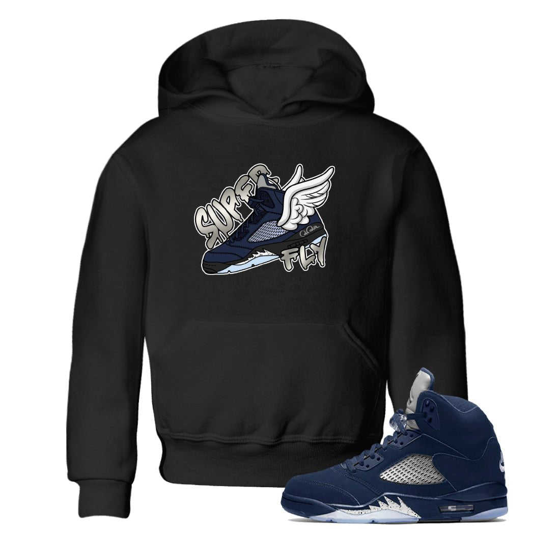 Super Fly Kids Tops - Air Jordan 5 Georgetown