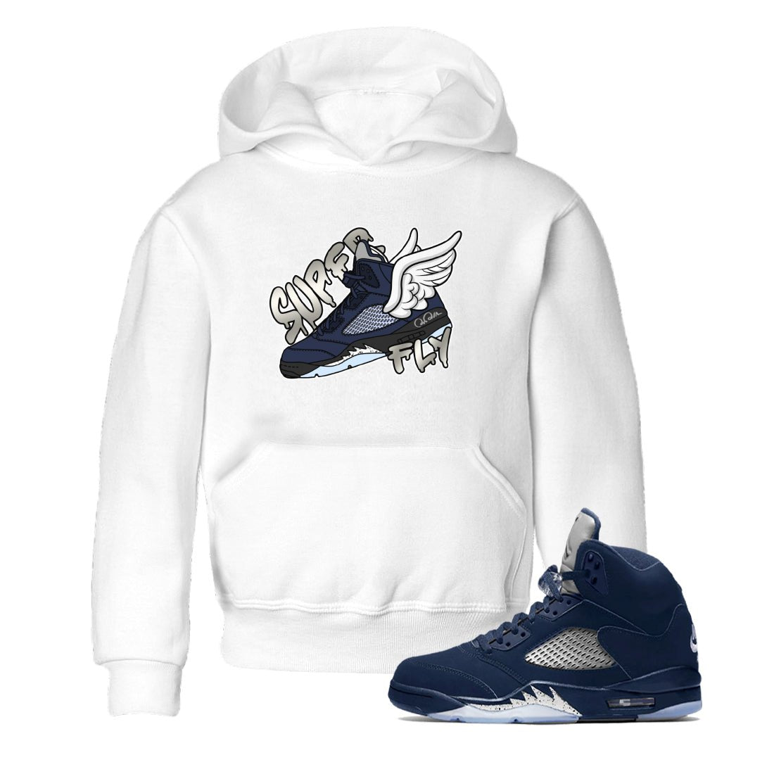 Super Fly Kids Tops - Air Jordan 5 Georgetown