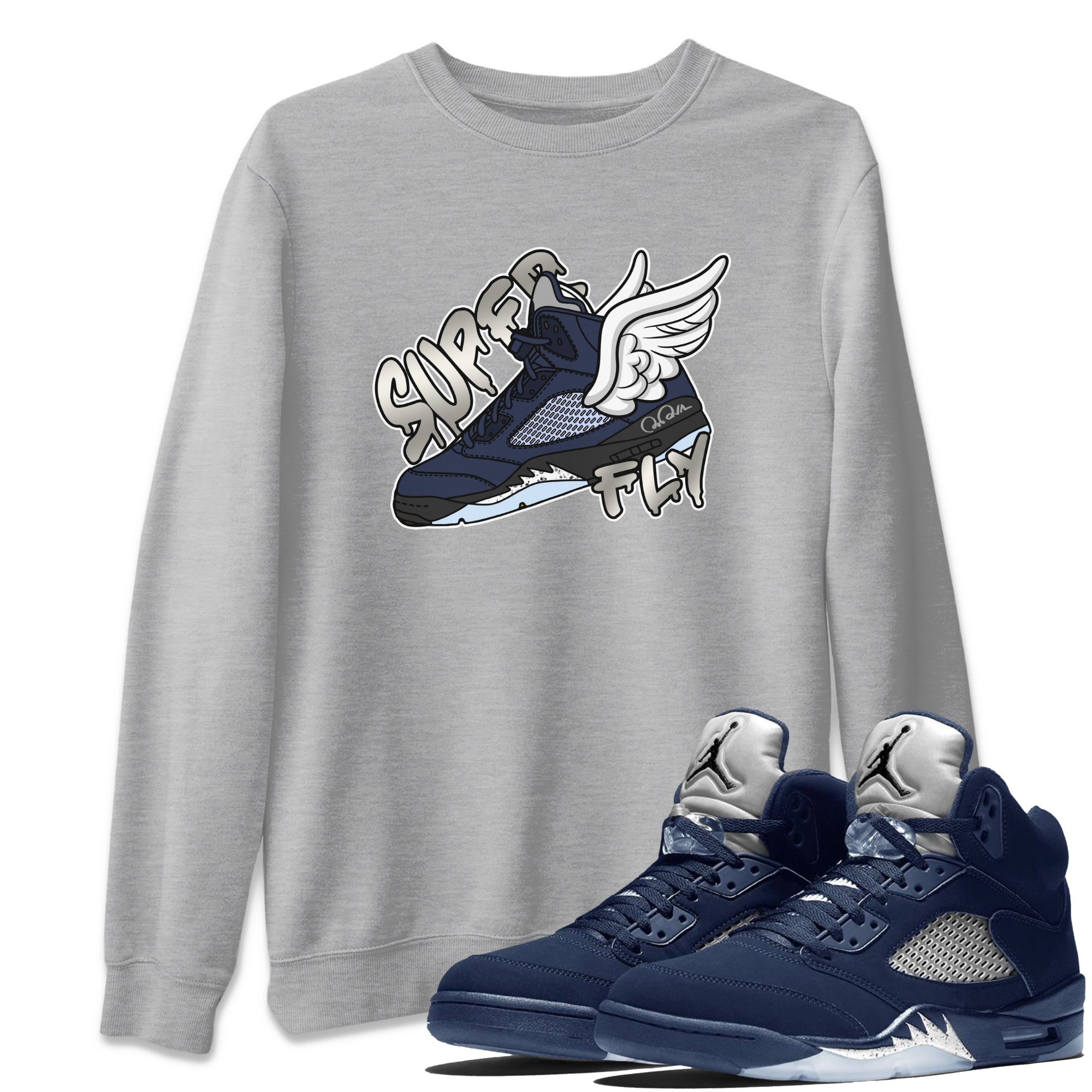 Super Fly Unisex Tops - Air Jordan 5 Georgetown
