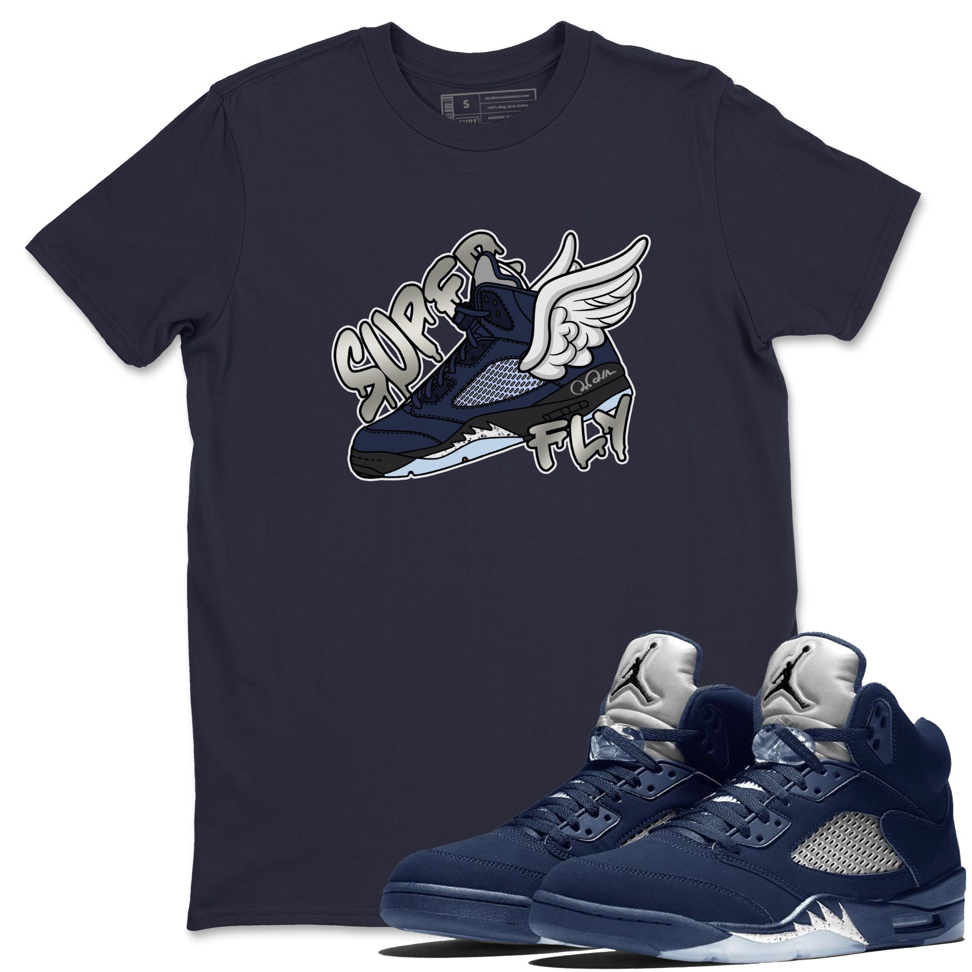 Super Fly Unisex Tops - Air Jordan 5 Georgetown