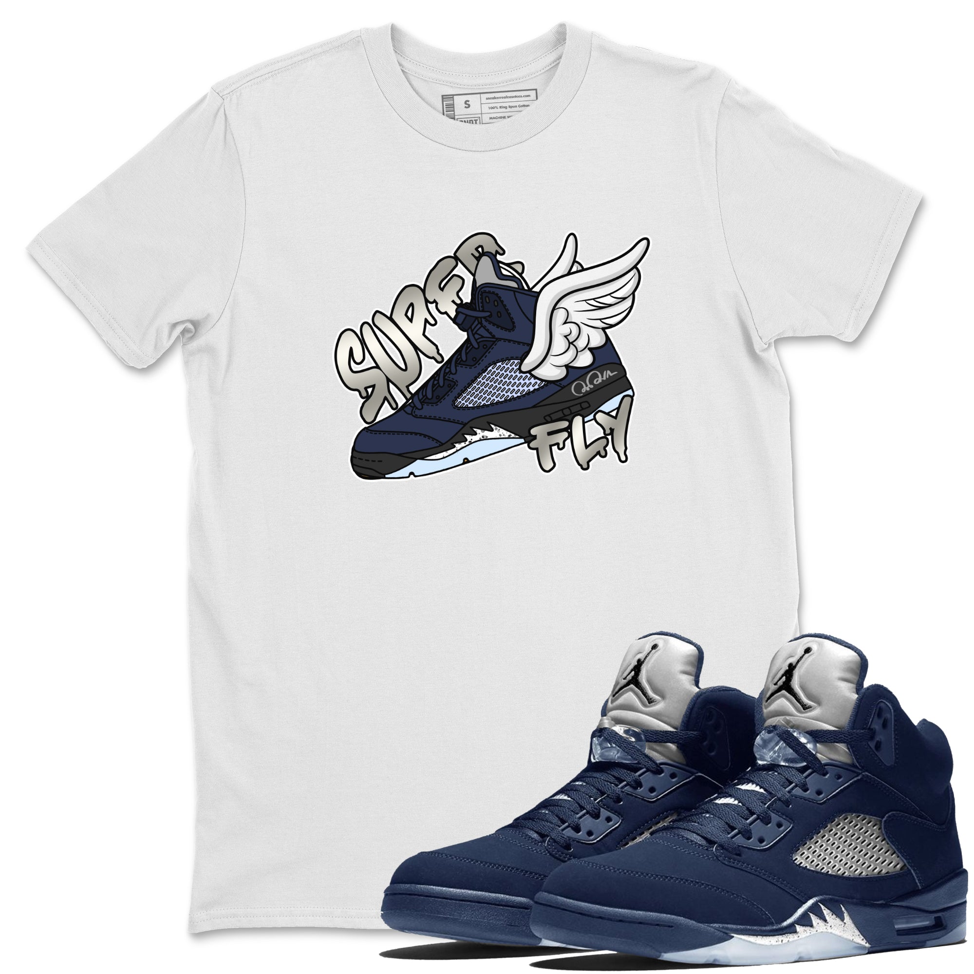 Super Fly Unisex Tops - Air Jordan 5 Georgetown
