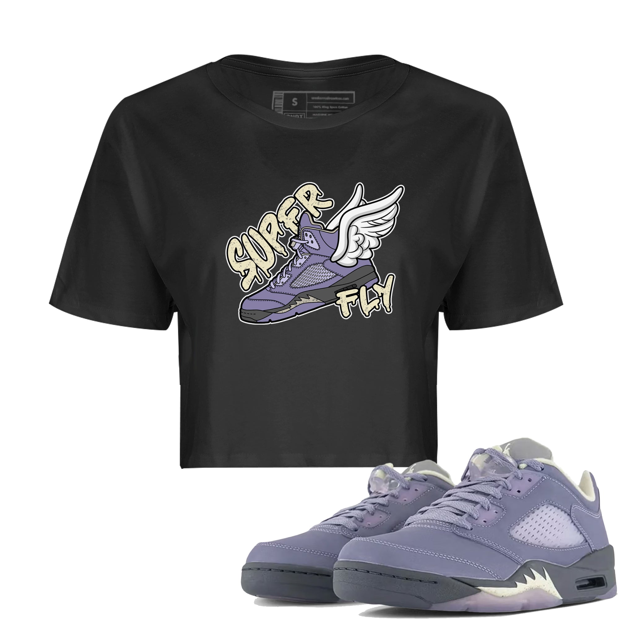 Super Fly Women's Tops - Air Jordan 5 Indigo Haze