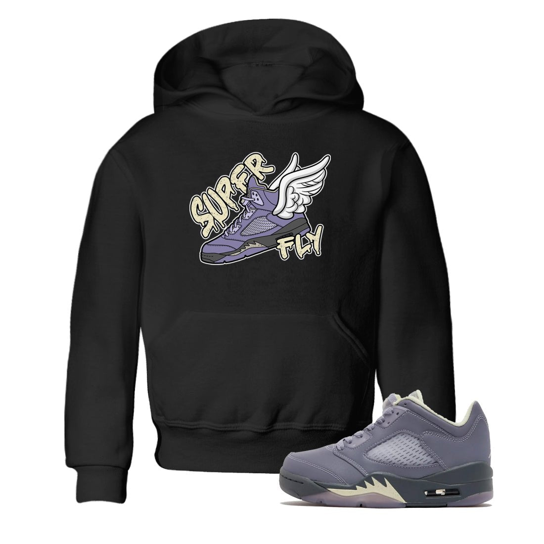 Super Fly Kids Tops - Air Jordan 5 Indigo Haze