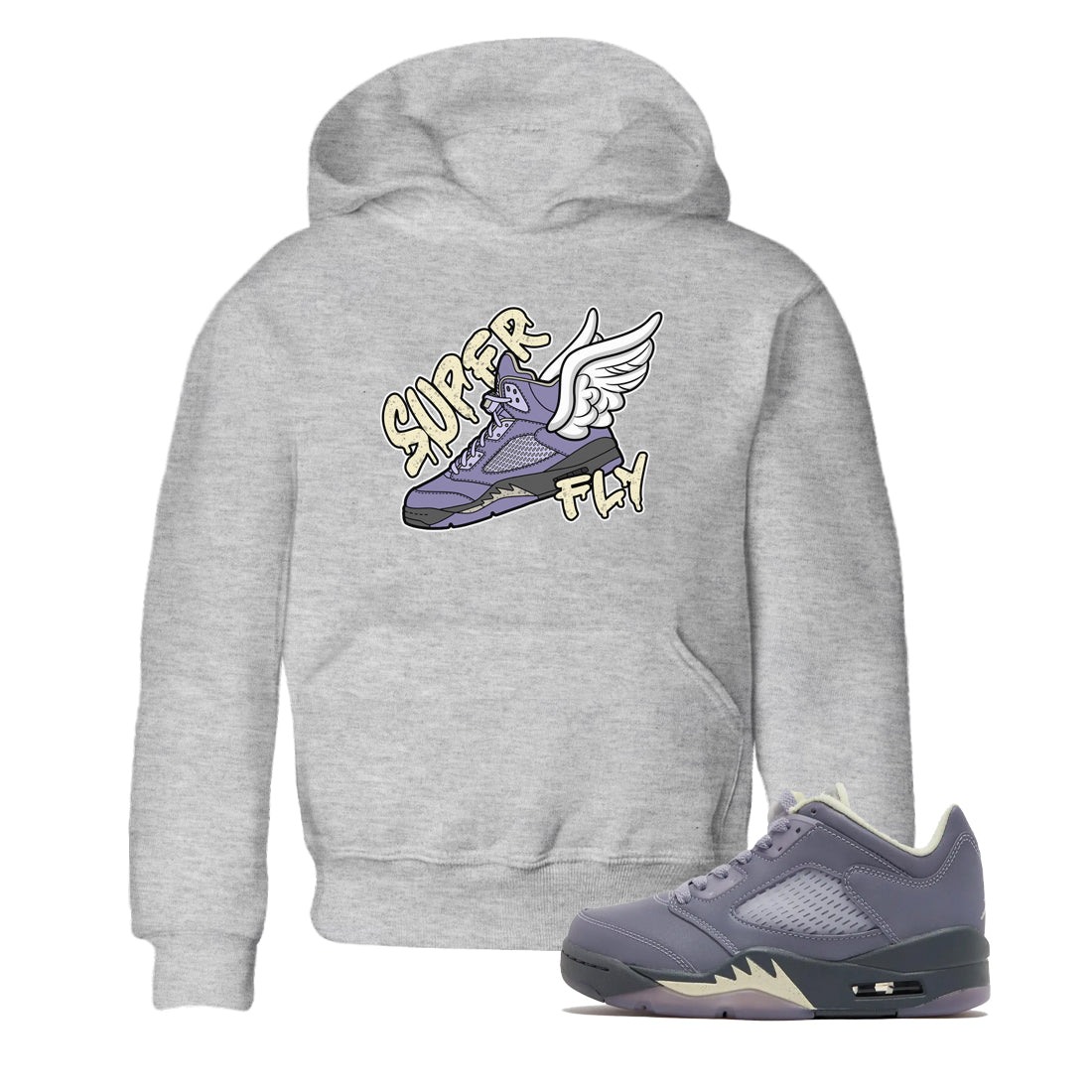 Super Fly Kids Tops - Air Jordan 5 Indigo Haze