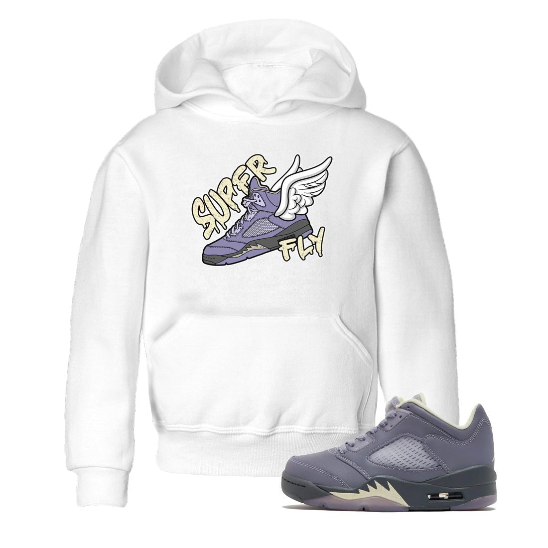 Super Fly Kids Tops - Air Jordan 5 Indigo Haze