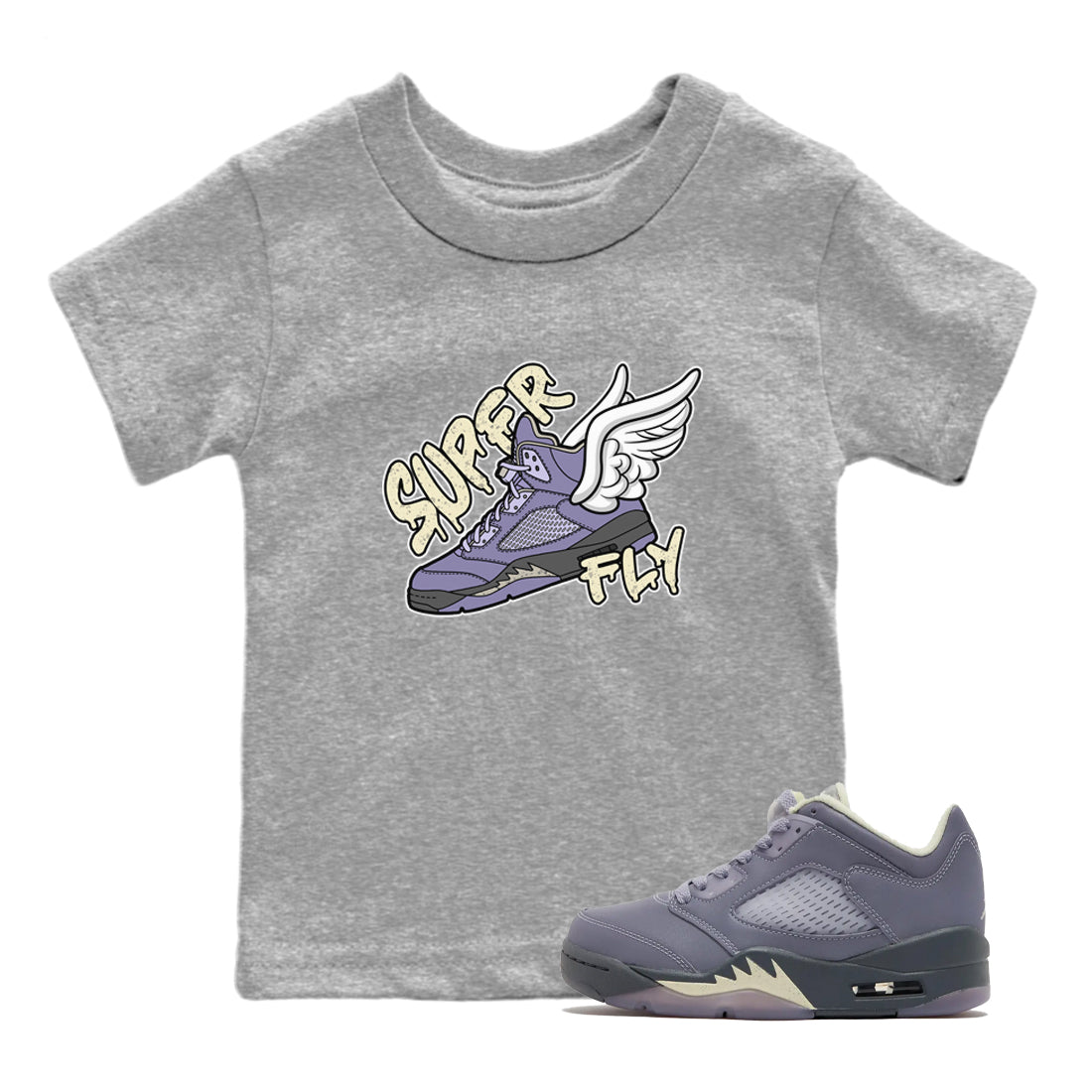 Super Fly Kids Tops - Air Jordan 5 Indigo Haze