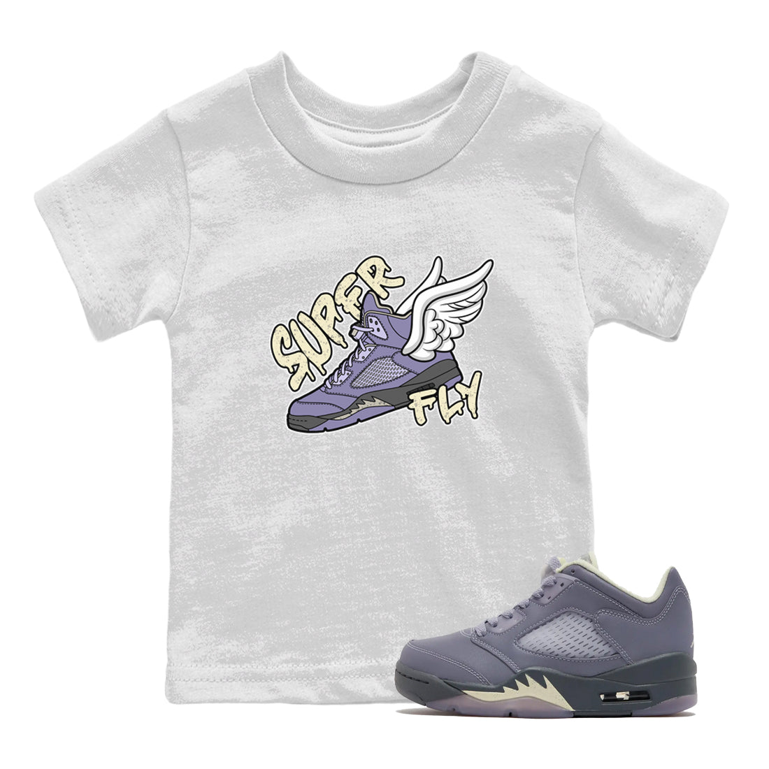 Super Fly Kids Tops - Air Jordan 5 Indigo Haze