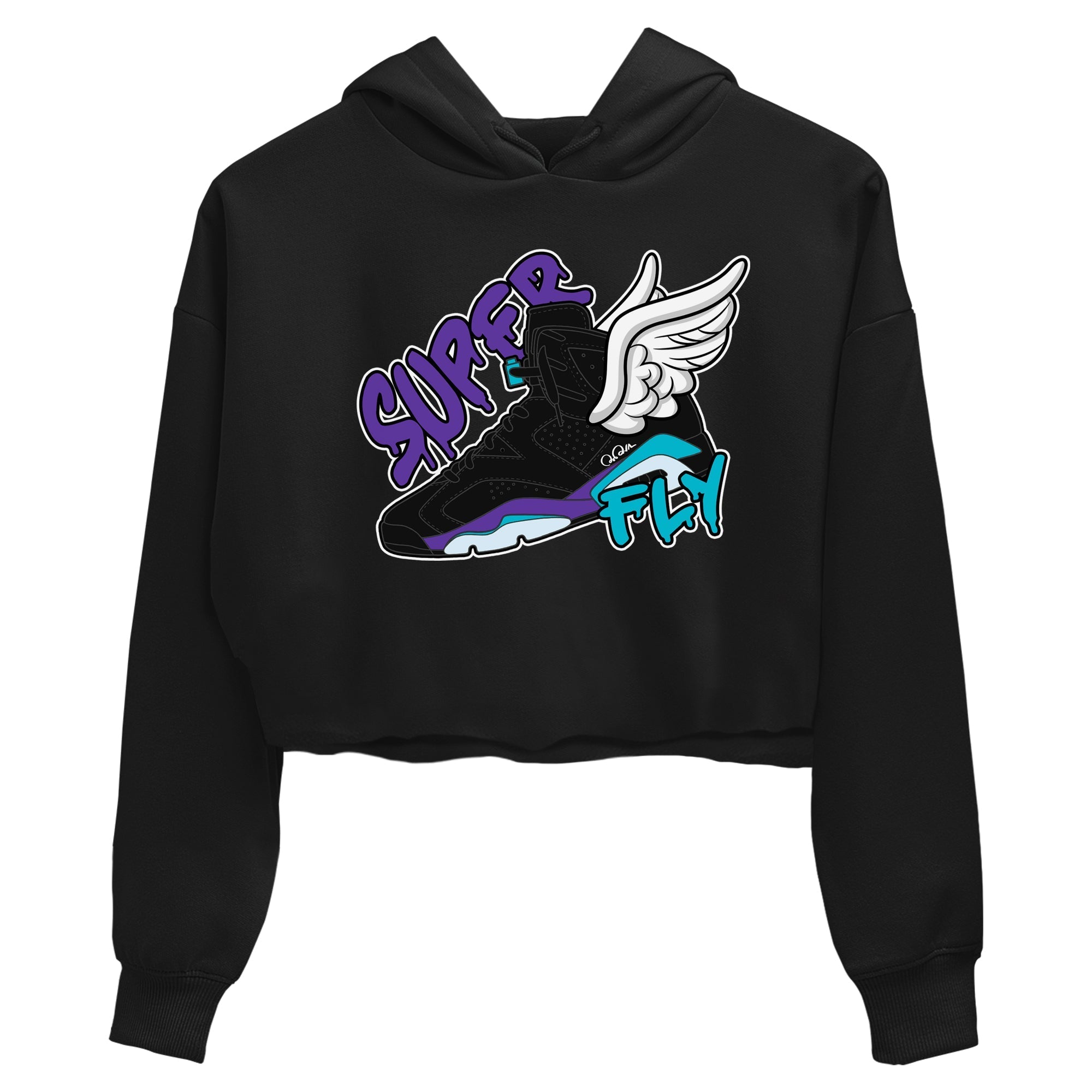Super Fly Women's Tops - Air Jordan 6 Aqua