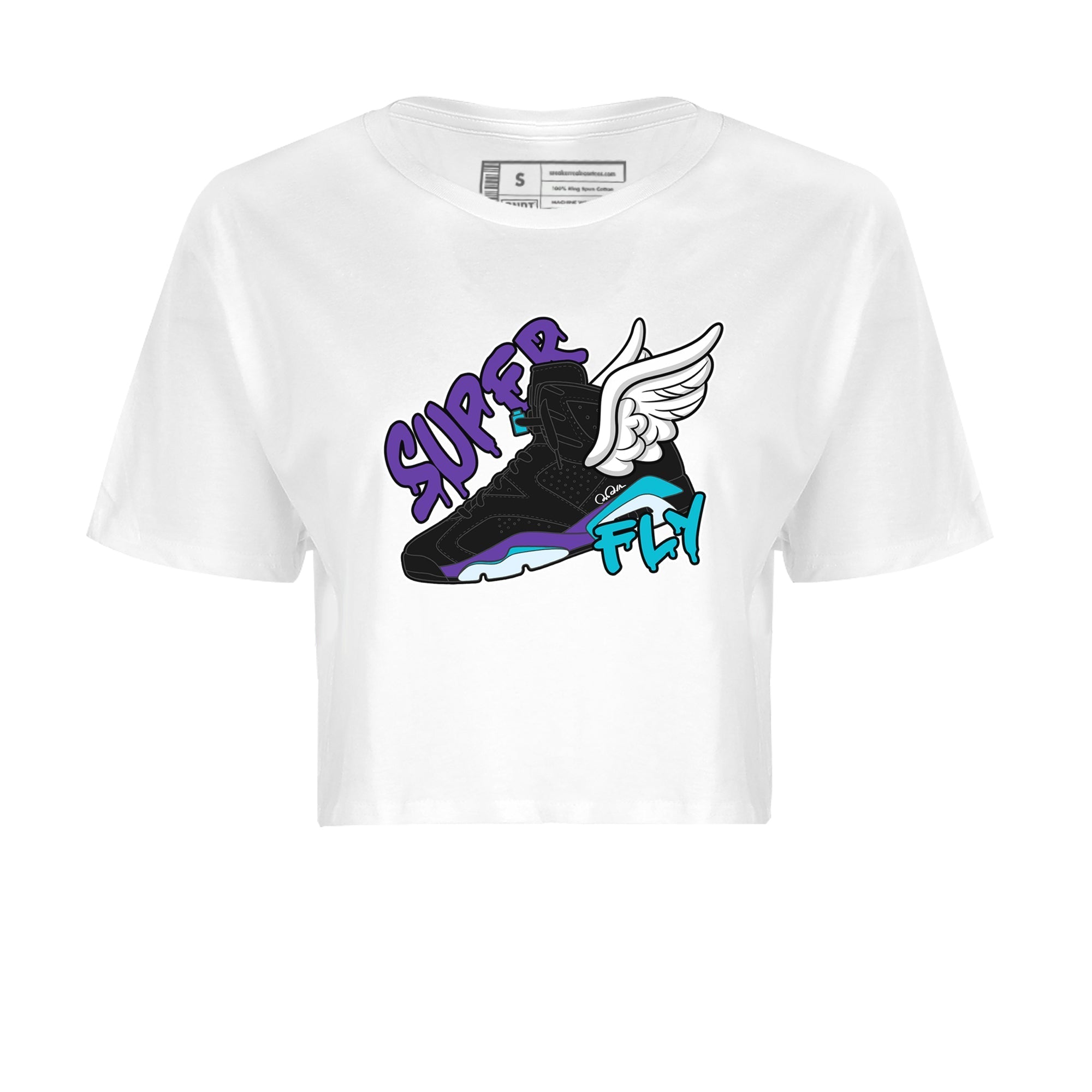Super Fly Women's Tops - Air Jordan 6 Aqua