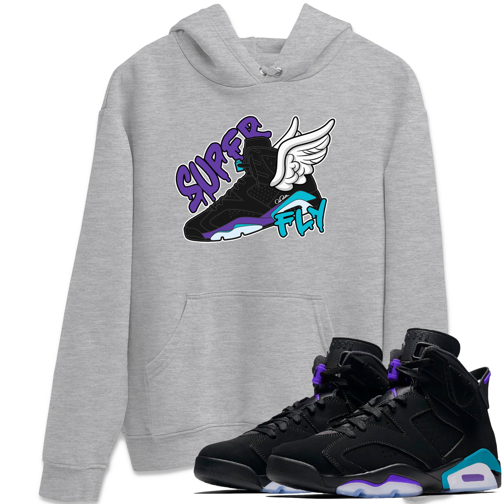 Super Fly Unisex Tops - Air Jordan 6 Aqua