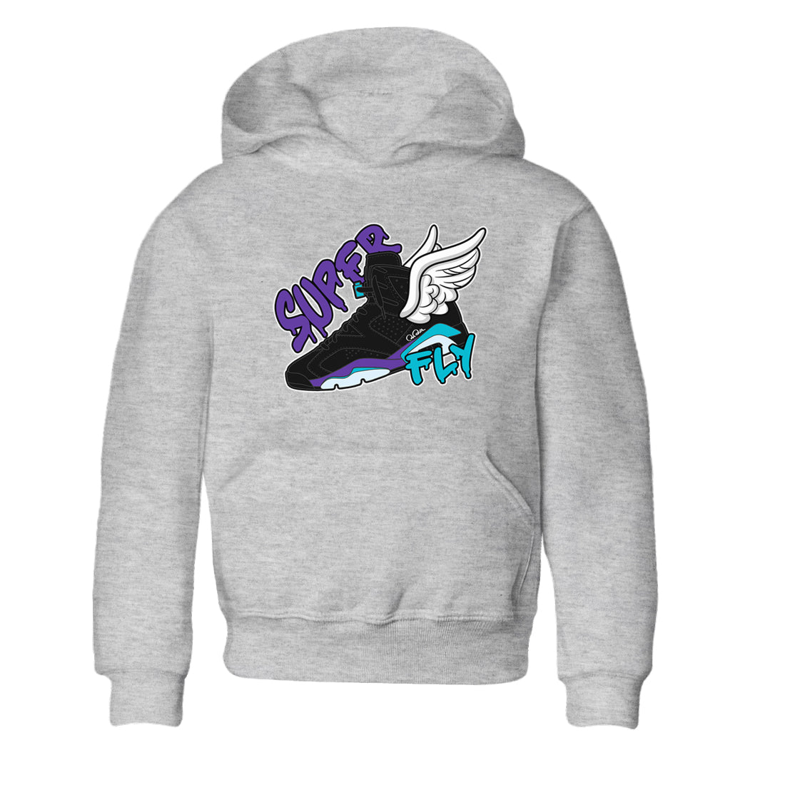 Super Fly Kids Tops - Air Jordan 6 Aqua