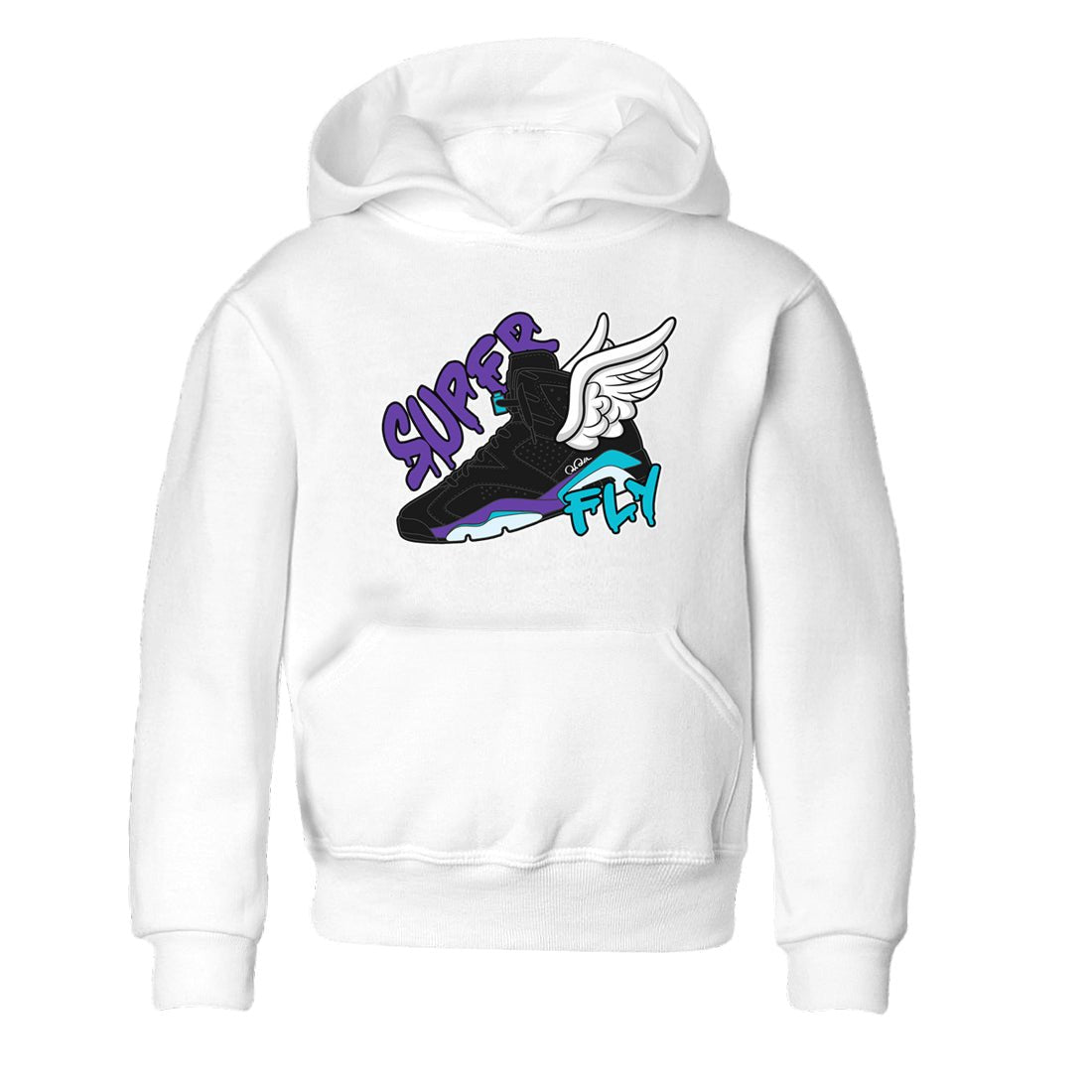 Super Fly Kids Tops - Air Jordan 6 Aqua