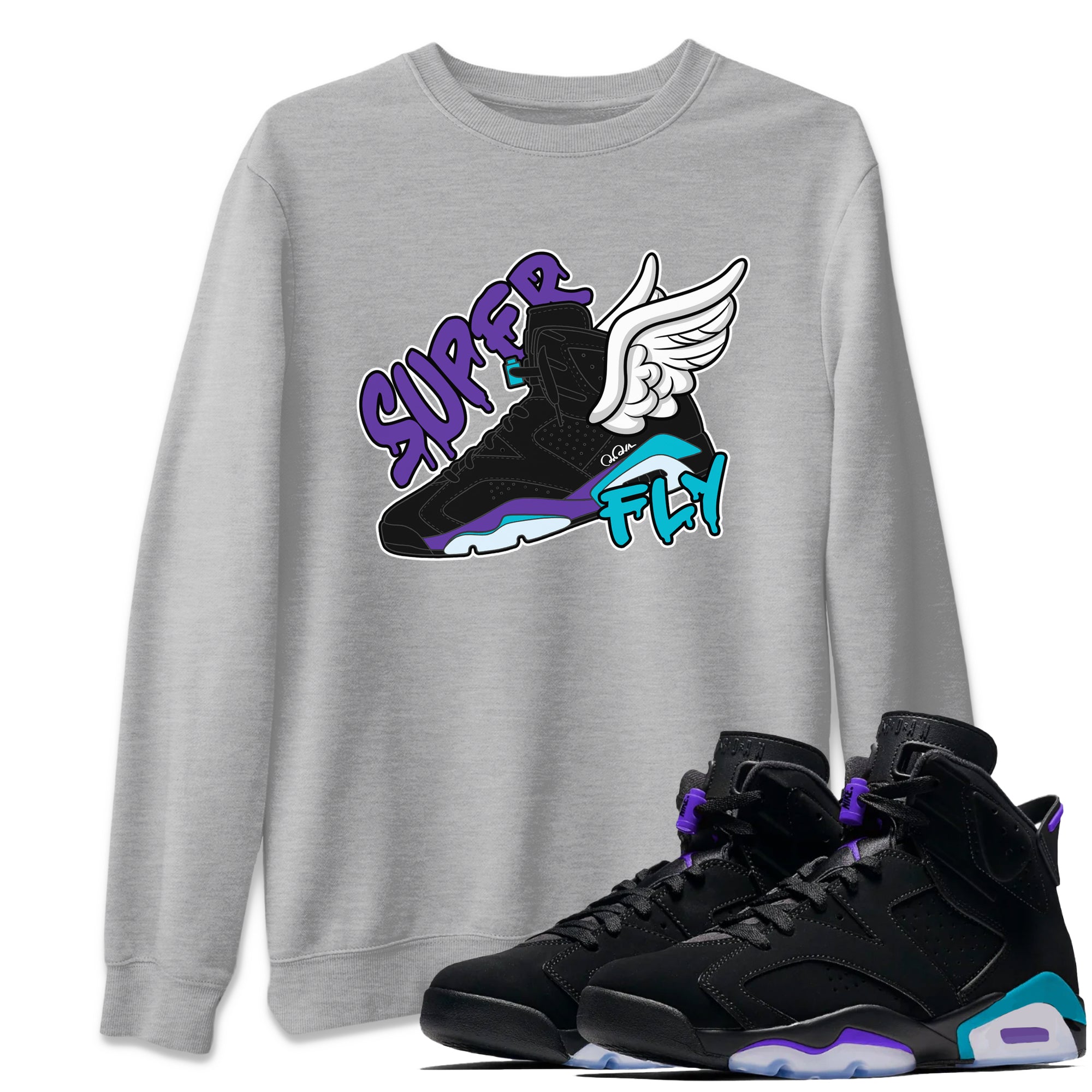 Super Fly Unisex Tops - Air Jordan 6 Aqua