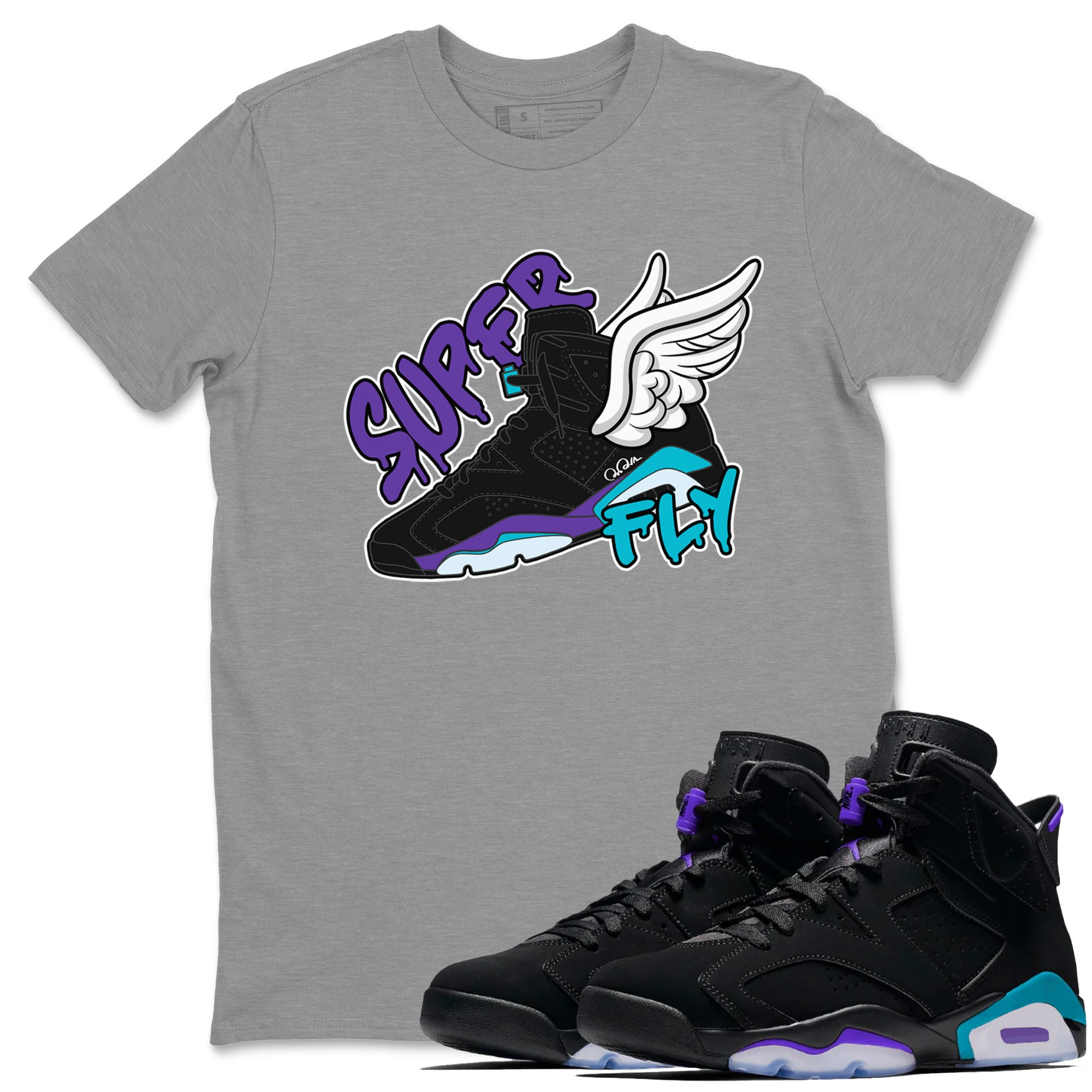 Super Fly Unisex Tops - Air Jordan 6 Aqua