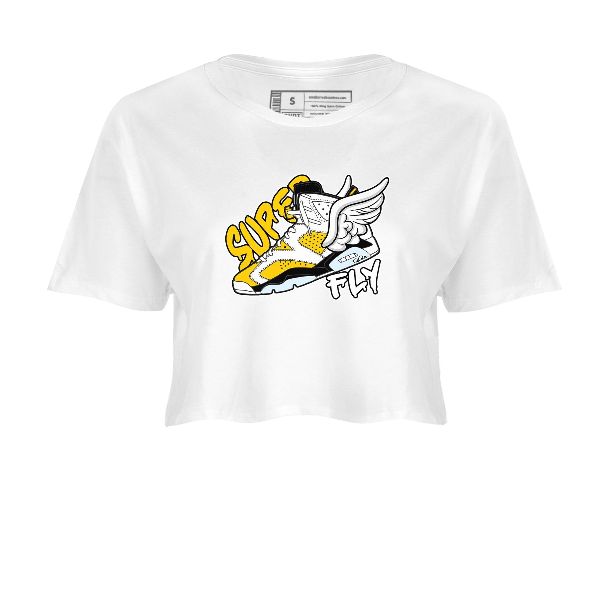 Super Fly snkmatch Women's Top - Air Jordan 6 Yellow Ochre