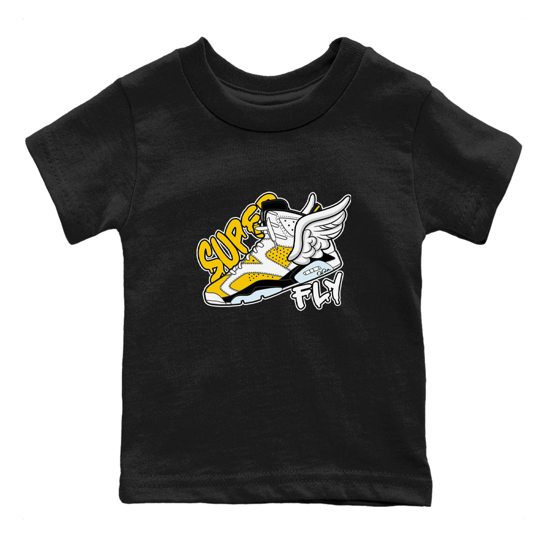 Super Fly snkmatch Tee Kids - Air Jordan 6 Yellow Ochre