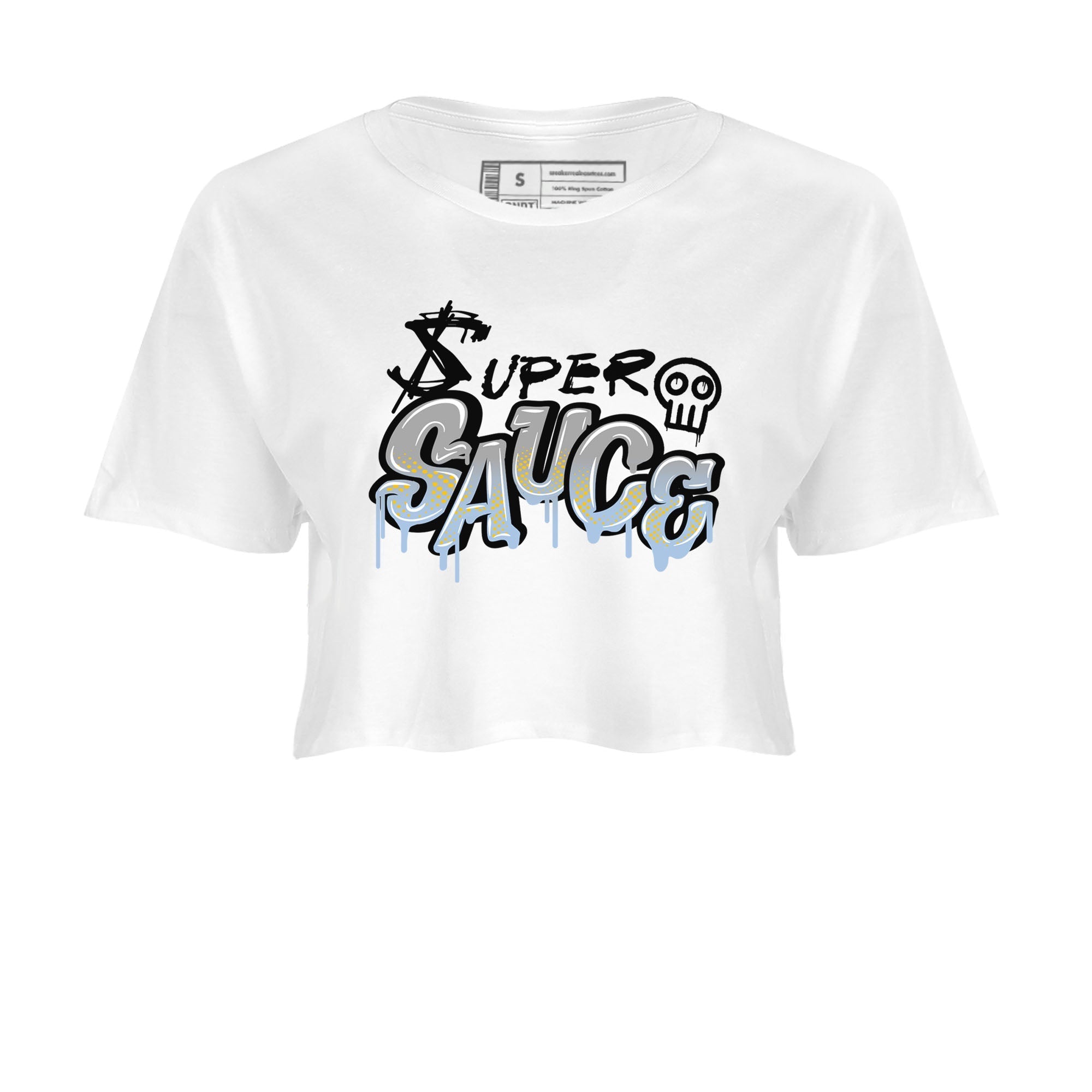 Super Sauce snkmatch Women's Top - Air Jordan 13 Blue Grey