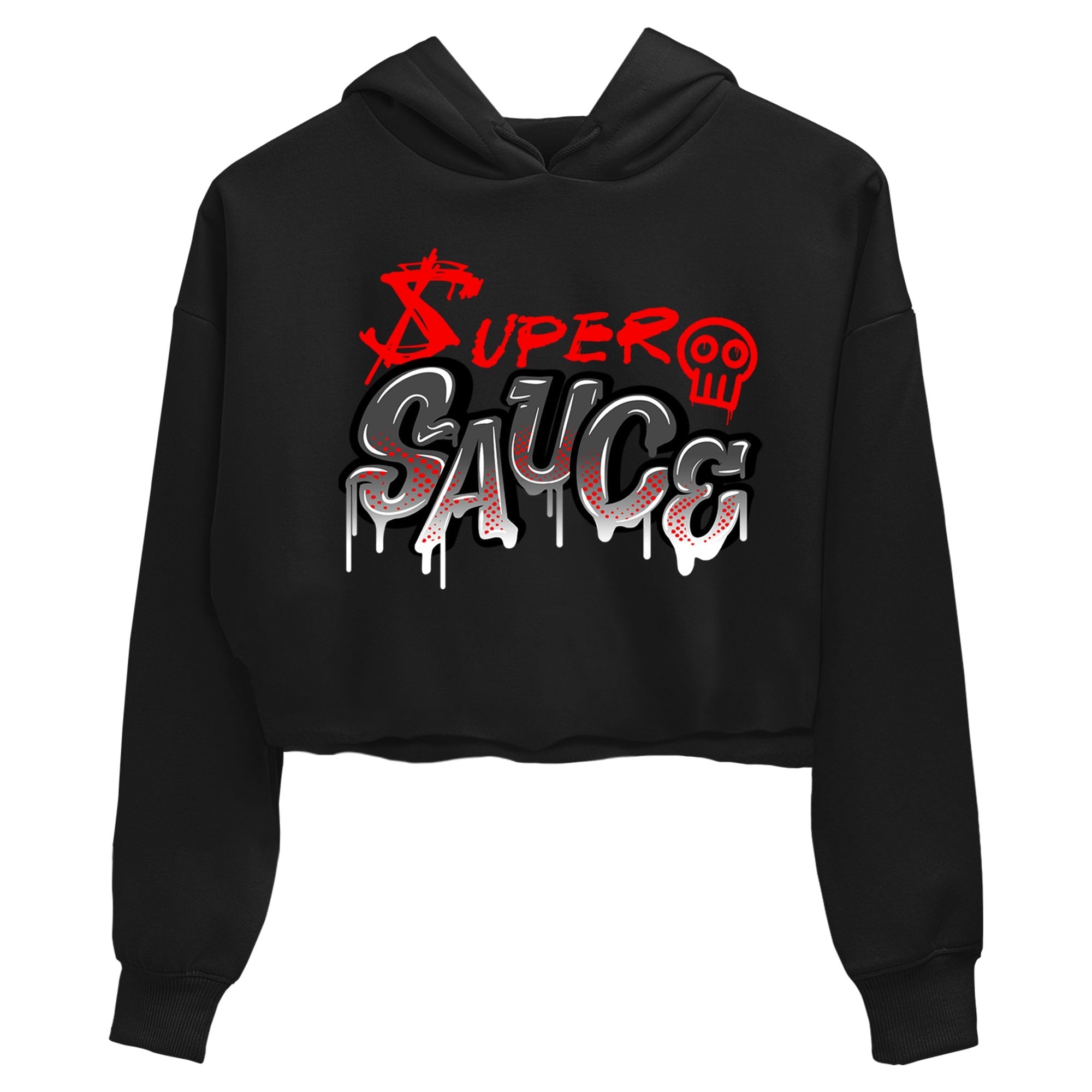 Super Sauce snkmatch Women's Top - Air Jordan 4 Bred Reimagined