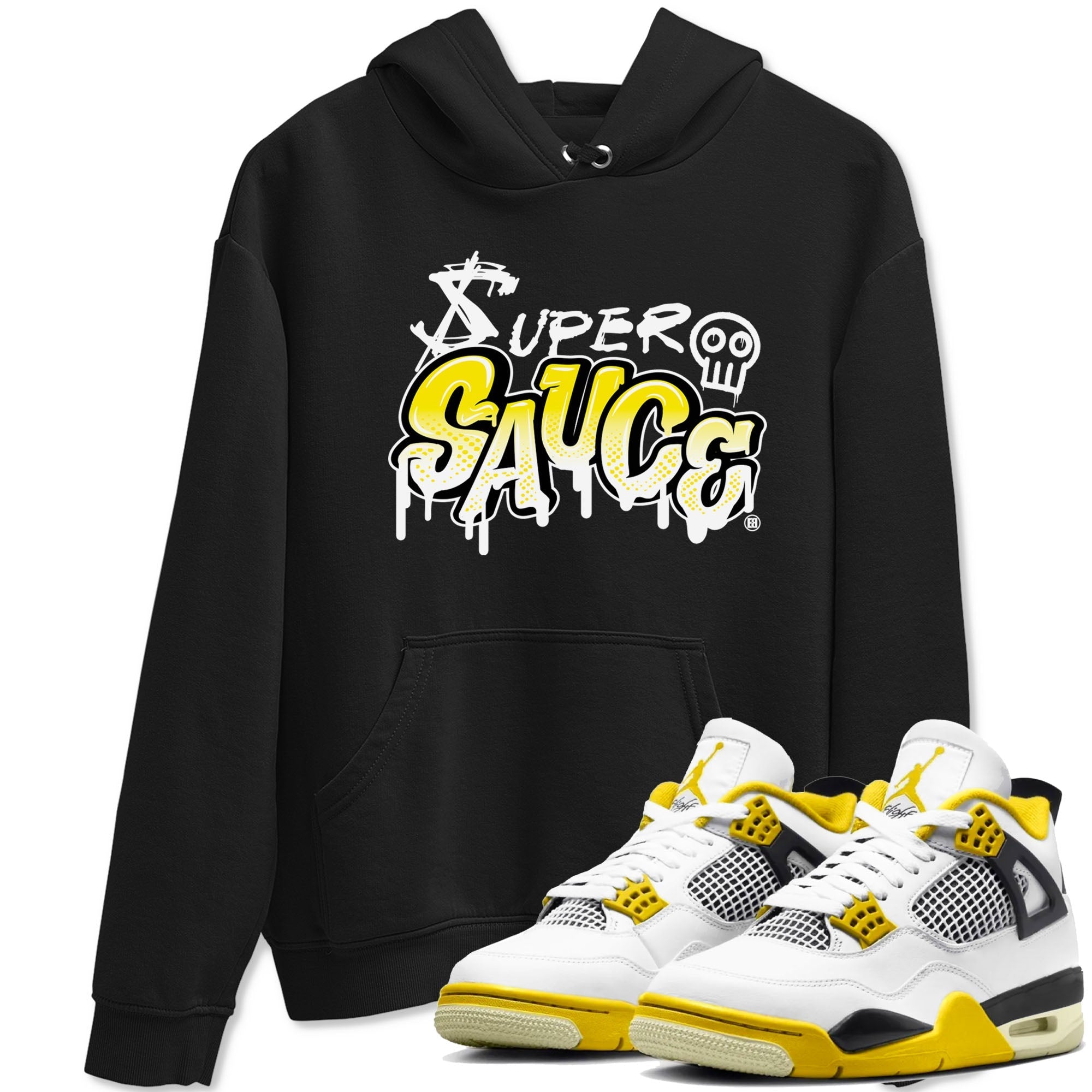 Super Sauce snkmatch Tees - Air Jordan 4 Vivid Sulfur