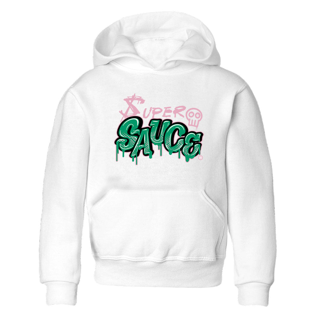 Super Sauce snkmatch Tees Kids - Dunk Medium Soft Pink Malachite