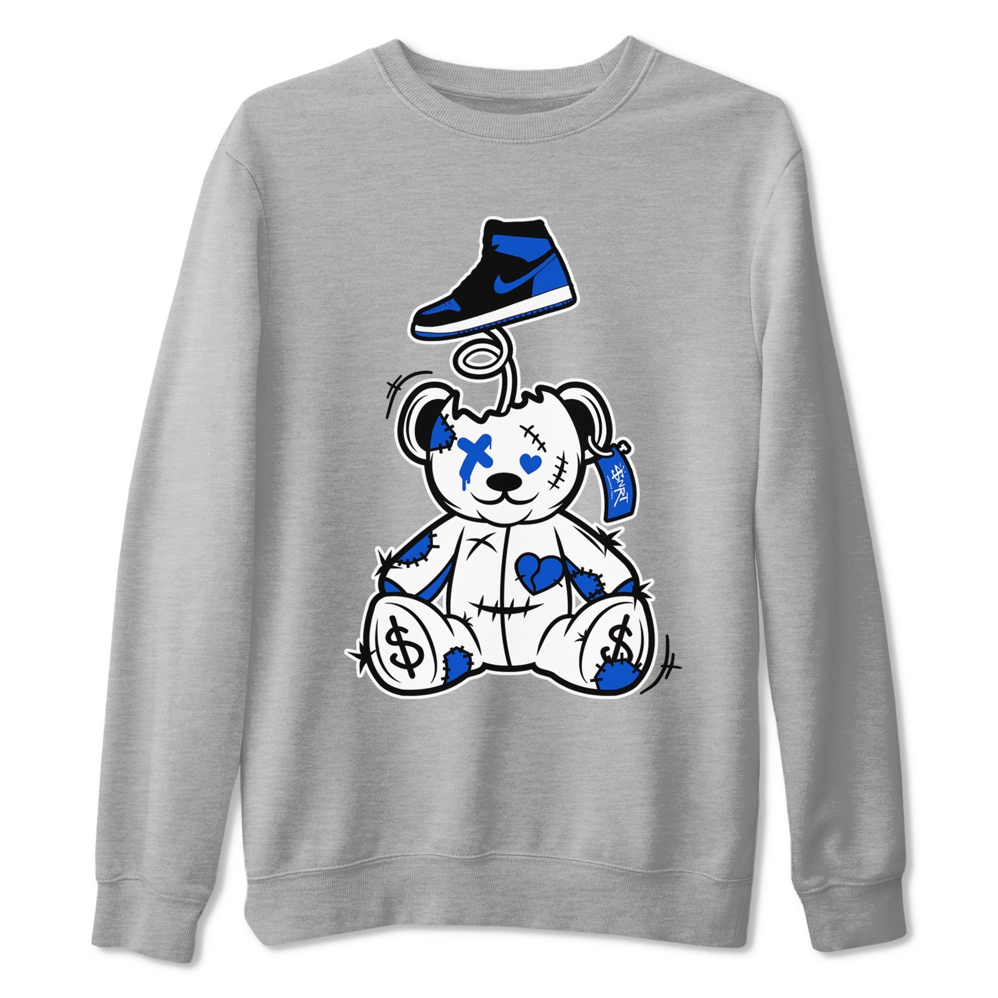 Surprise Teddy Bear snkmatch Tee - Air Jordan 1 Royal Reimagined