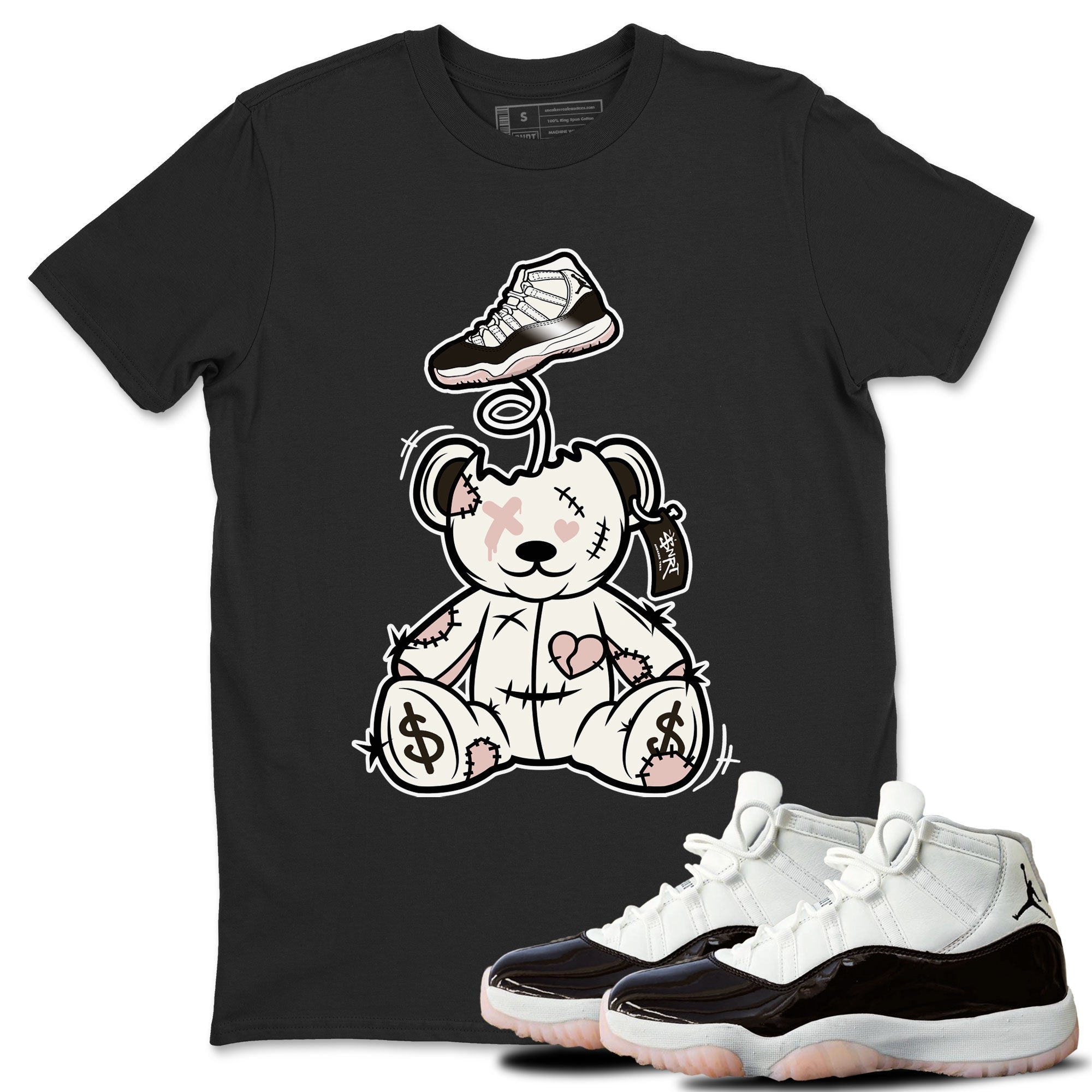 Surprise Teddy Bear snkmatch Tee - Air Jordan 11 Neapolitan
