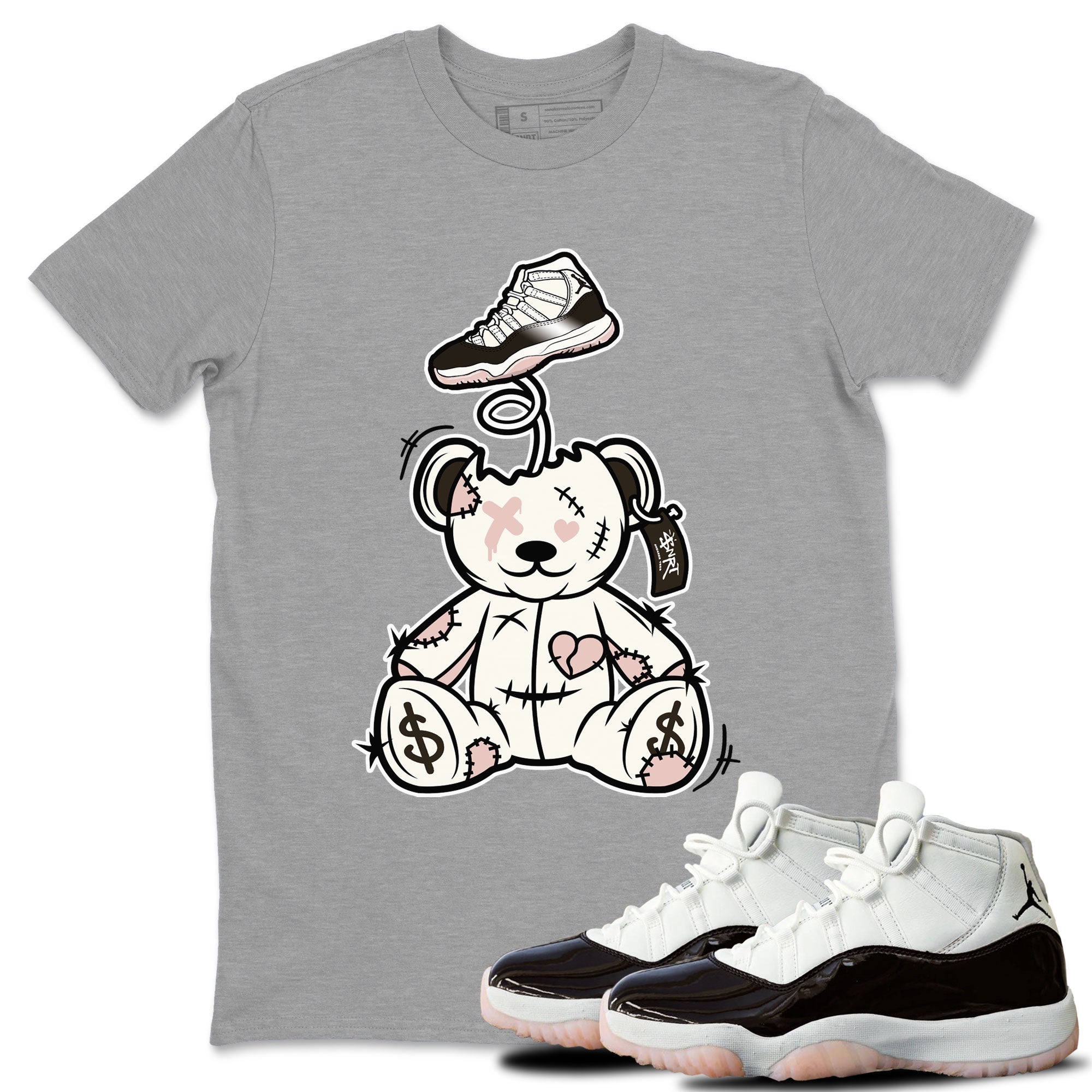 Surprise Teddy Bear snkmatch Tee - Air Jordan 11 Neapolitan