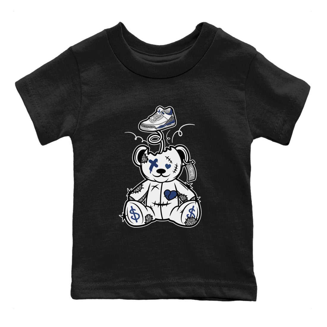 Surprise Teddy Bear snkmatch Tees Kids - Air Jordan 3 Midnight Navy 2023