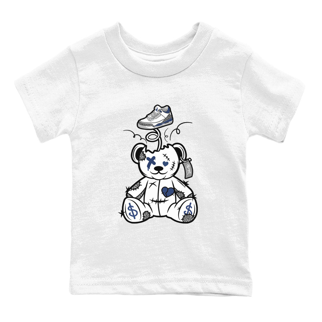 Surprise Teddy Bear snkmatch Tees Kids - Air Jordan 3 Midnight Navy 2023