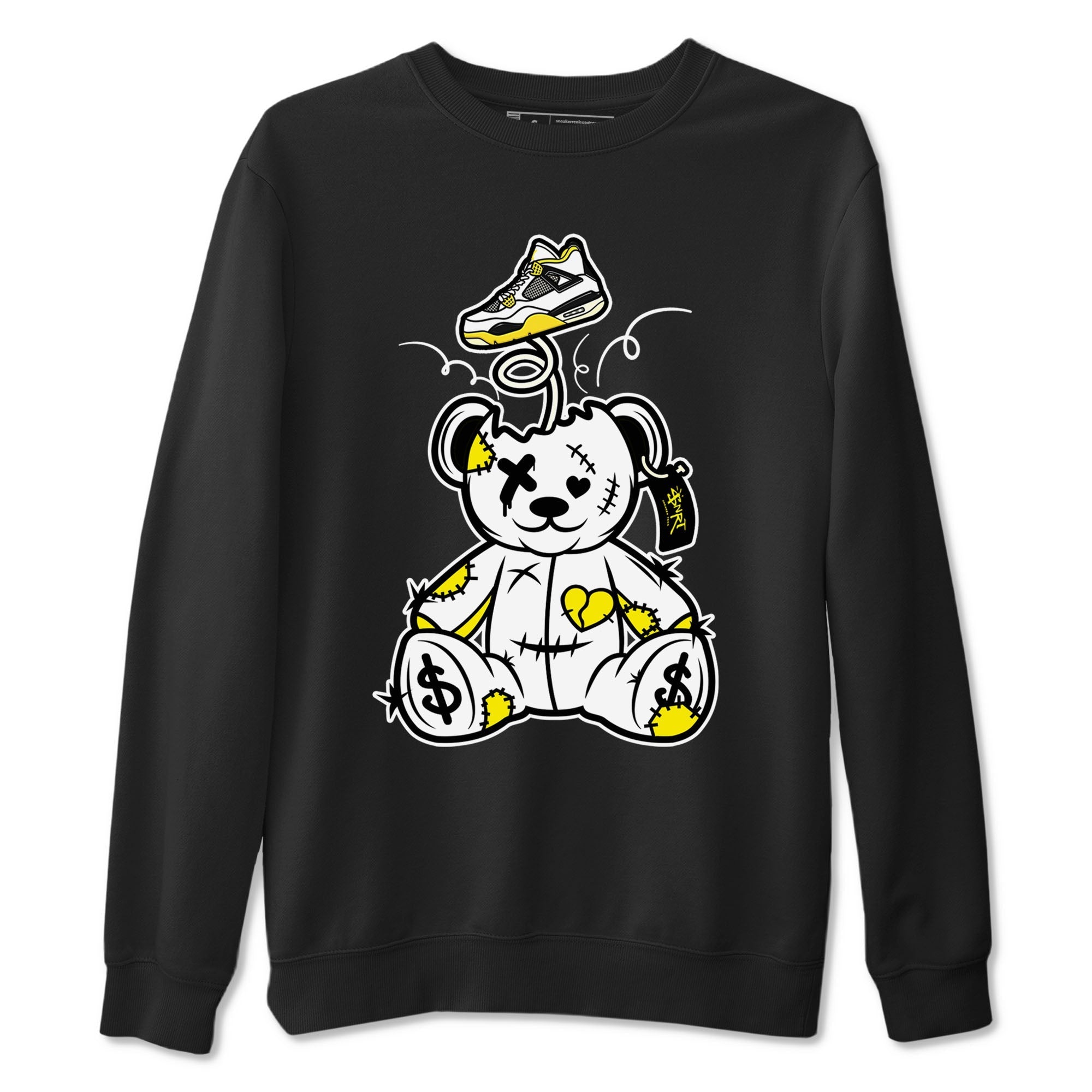 Surprise Teddy Bear snkmatch Tees - Air Jordan 4 Vivid Sulfur