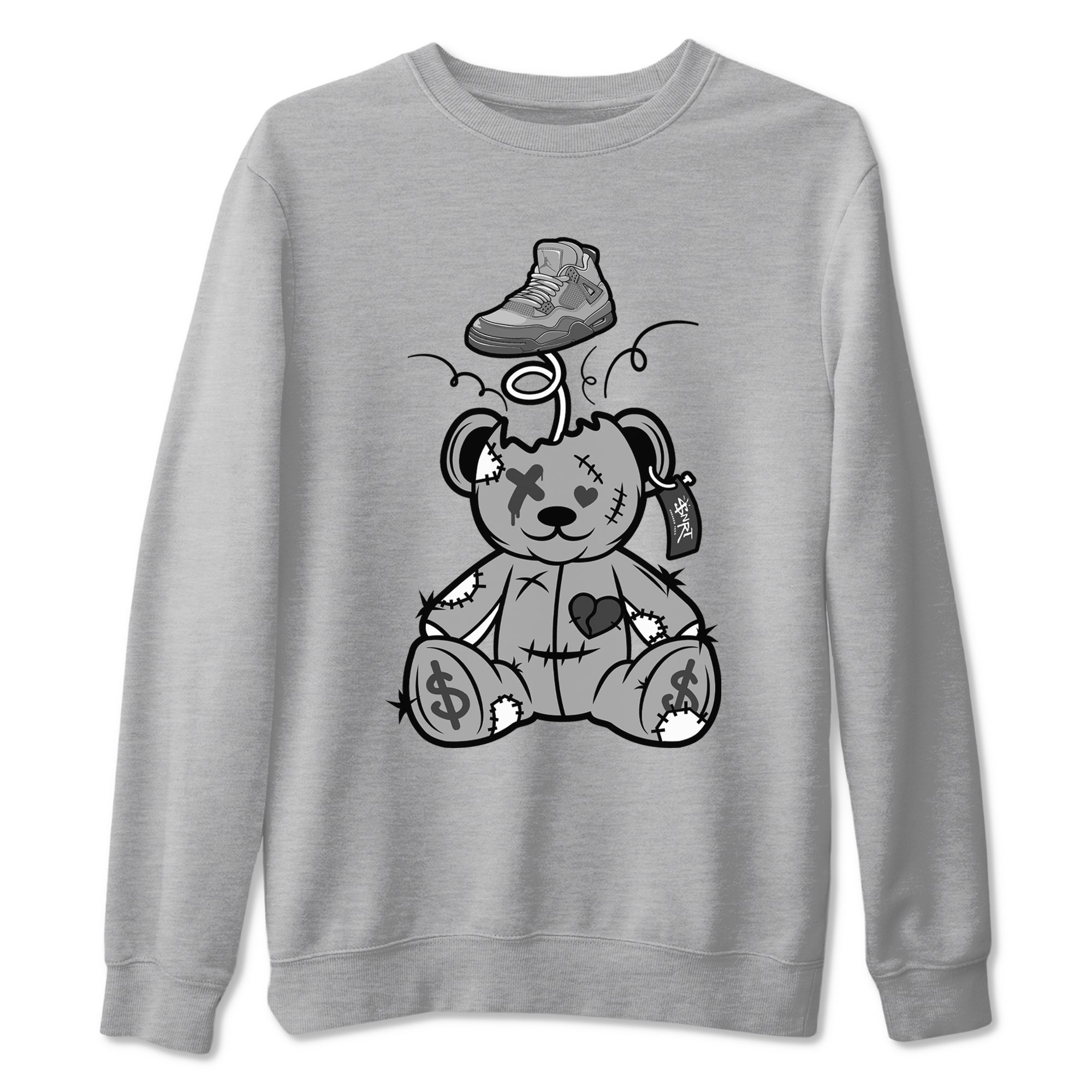 Surprise Teddy Bear snkmatch Tees - Air Jordan 4 Wet Cement