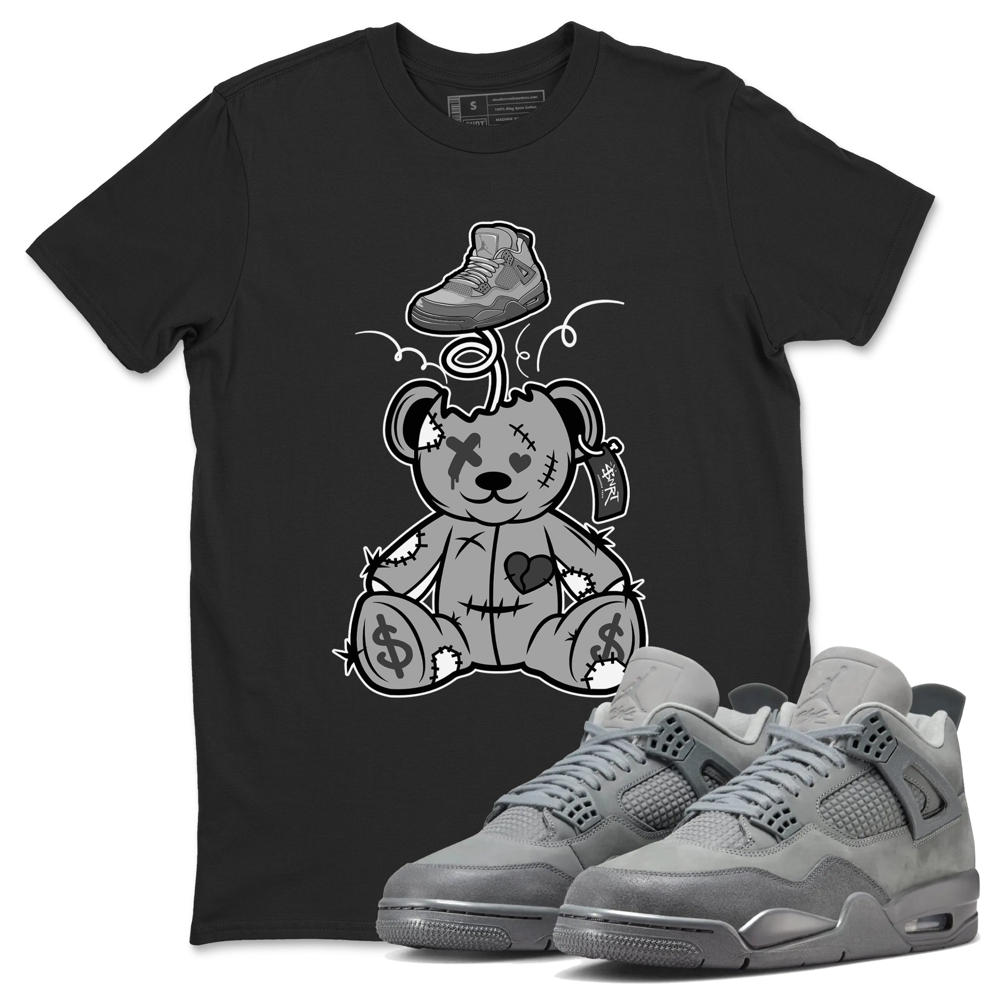 Surprise Teddy Bear snkmatch Tees - Air Jordan 4 Wet Cement