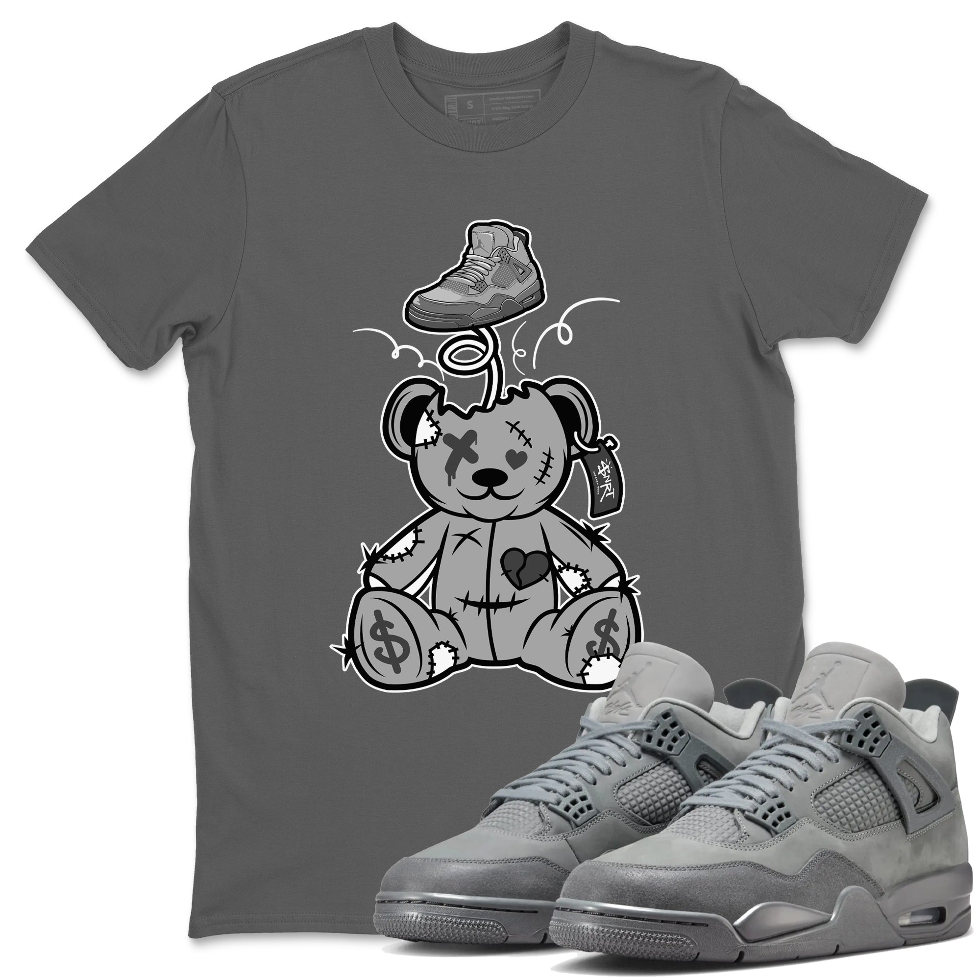 Surprise Teddy Bear snkmatch Tees - Air Jordan 4 Wet Cement