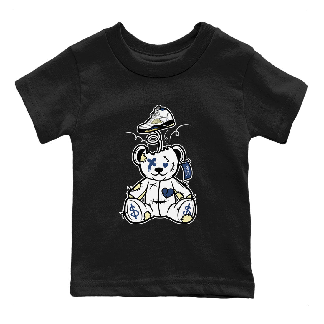 Surprise Teddy Bear snkmatch Tee Kids - Air Jordan 5 A Ma Maniere x Photon Dust