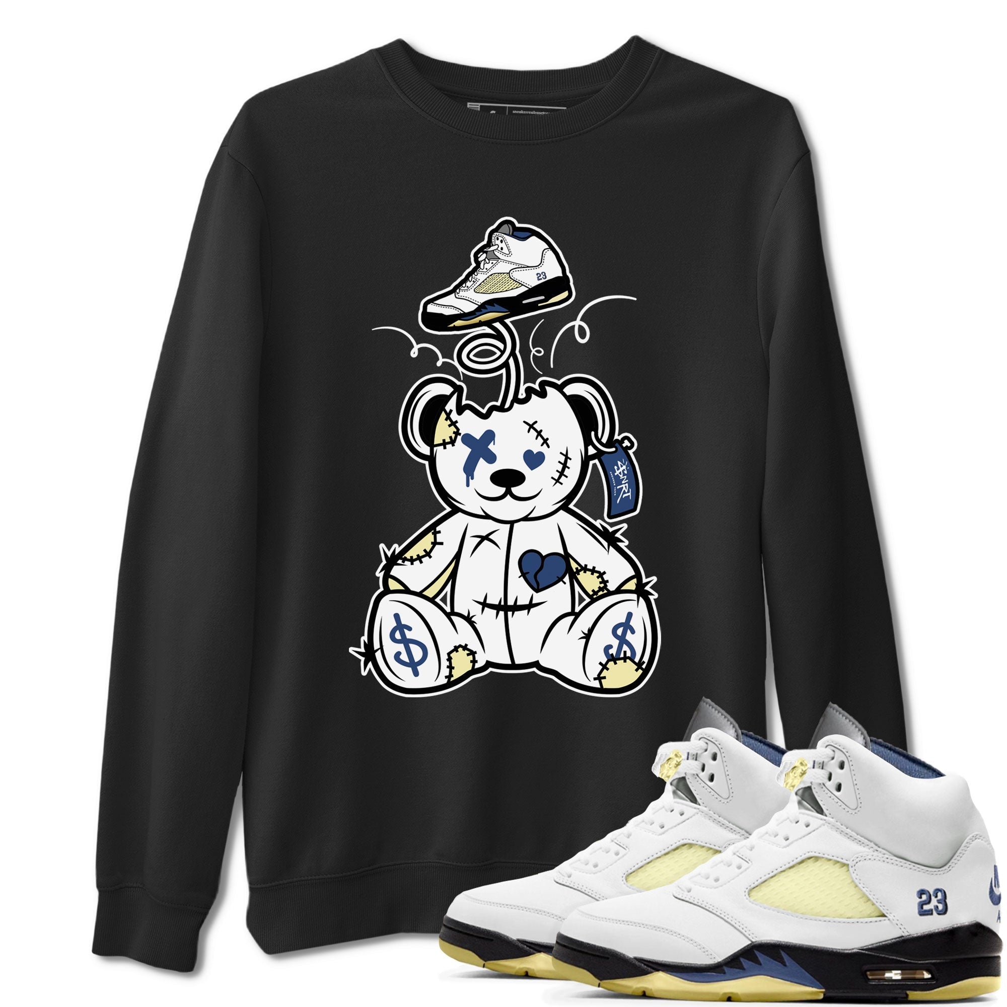 Surprise Teddy Bear snkmatch Tee - Air Jordan 5 A Ma Maniere x Photon Dust