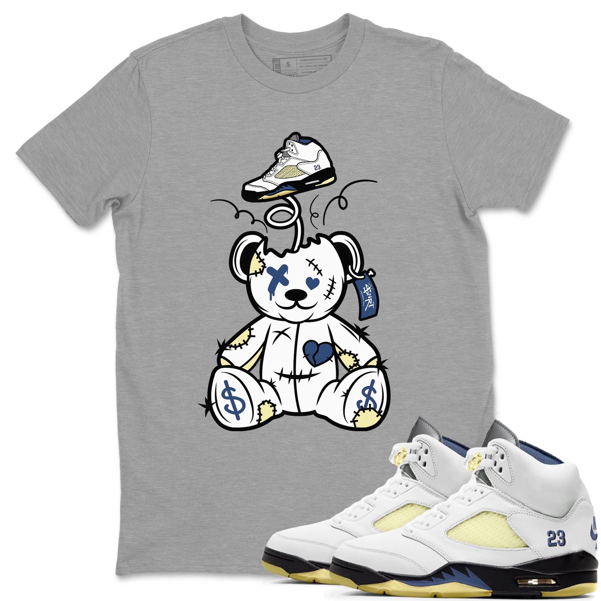 Surprise Teddy Bear snkmatch Tee - Air Jordan 5 A Ma Maniere x Photon Dust