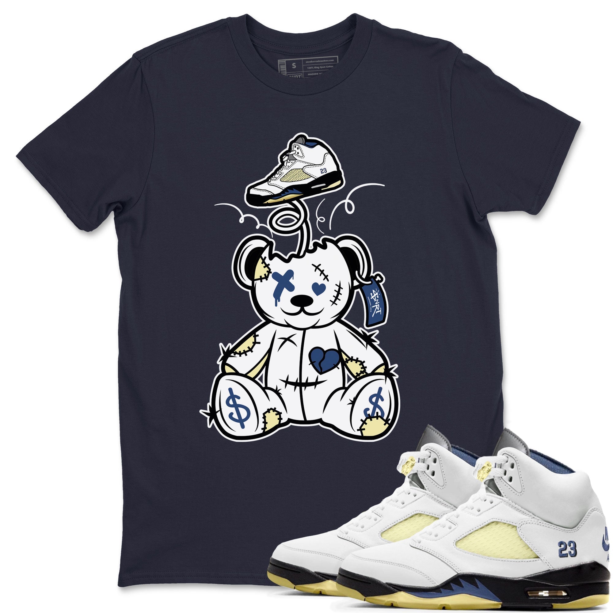 Surprise Teddy Bear snkmatch Tee - Air Jordan 5 A Ma Maniere x Photon Dust