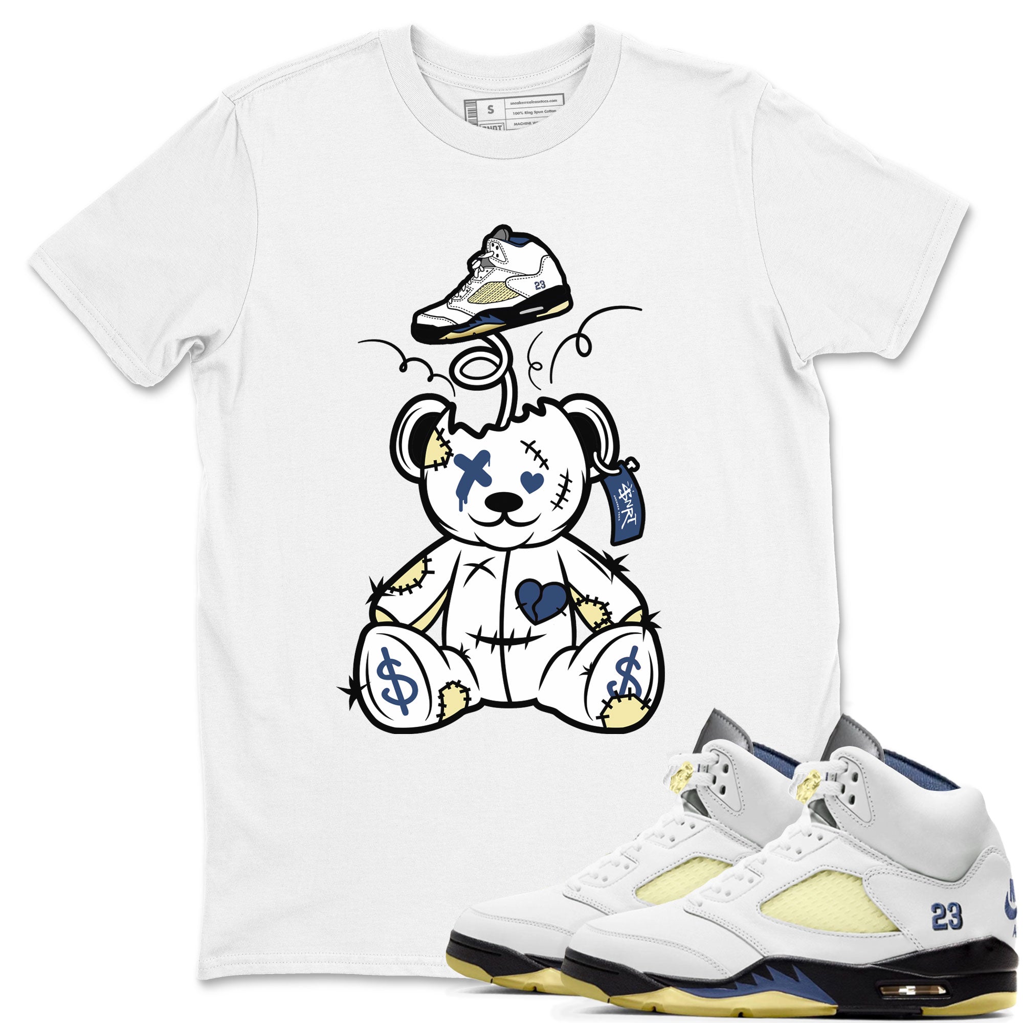 Surprise Teddy Bear snkmatch Tee - Air Jordan 5 A Ma Maniere x Photon Dust