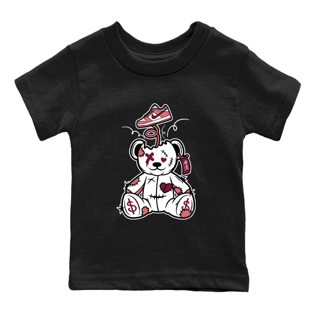 Surprise Teddy Bear snkmatch Tees Kids - Dunk Valentines Day 2024