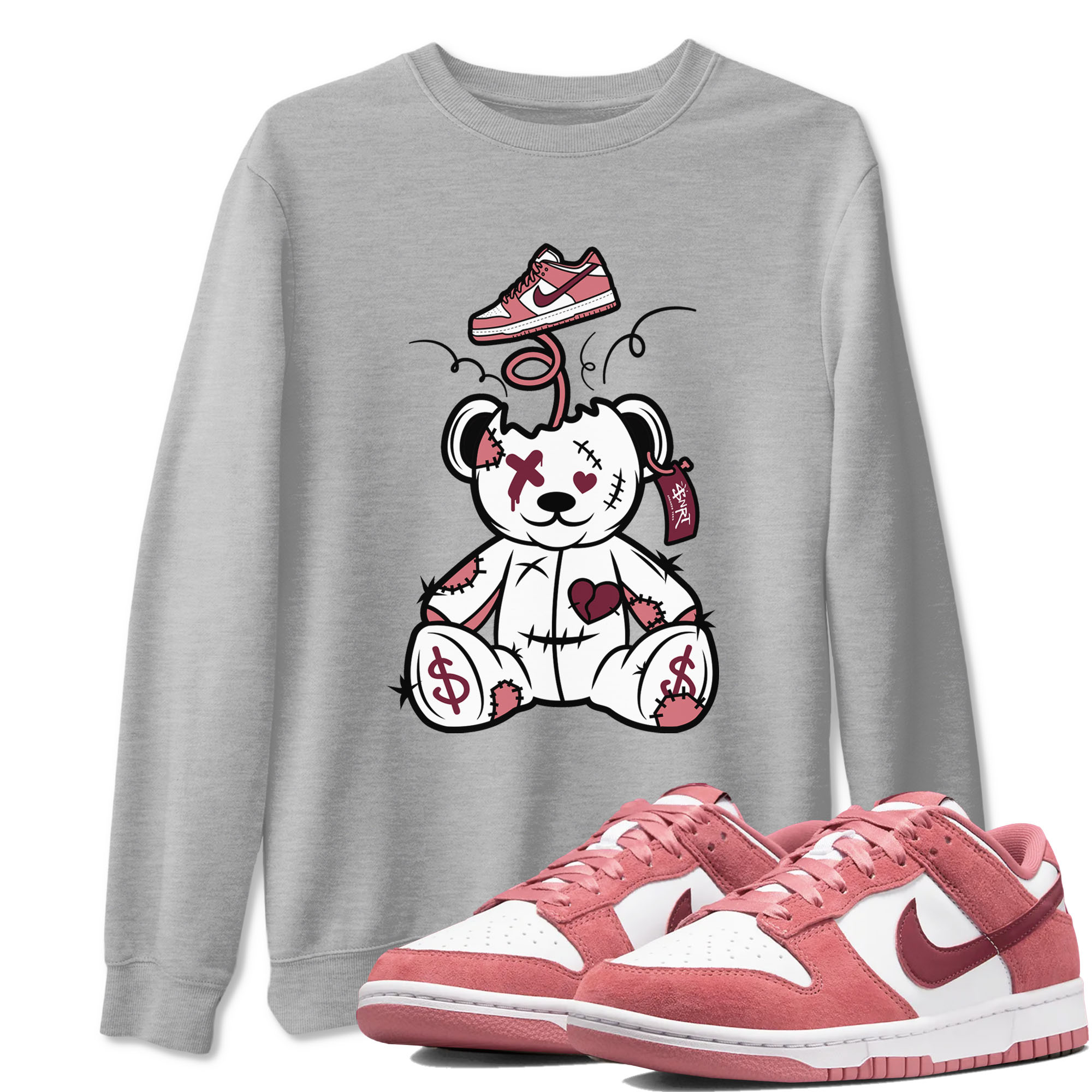 Surprise Teddy Bear snkmatch Tees - Dunk Valentines Day 2024